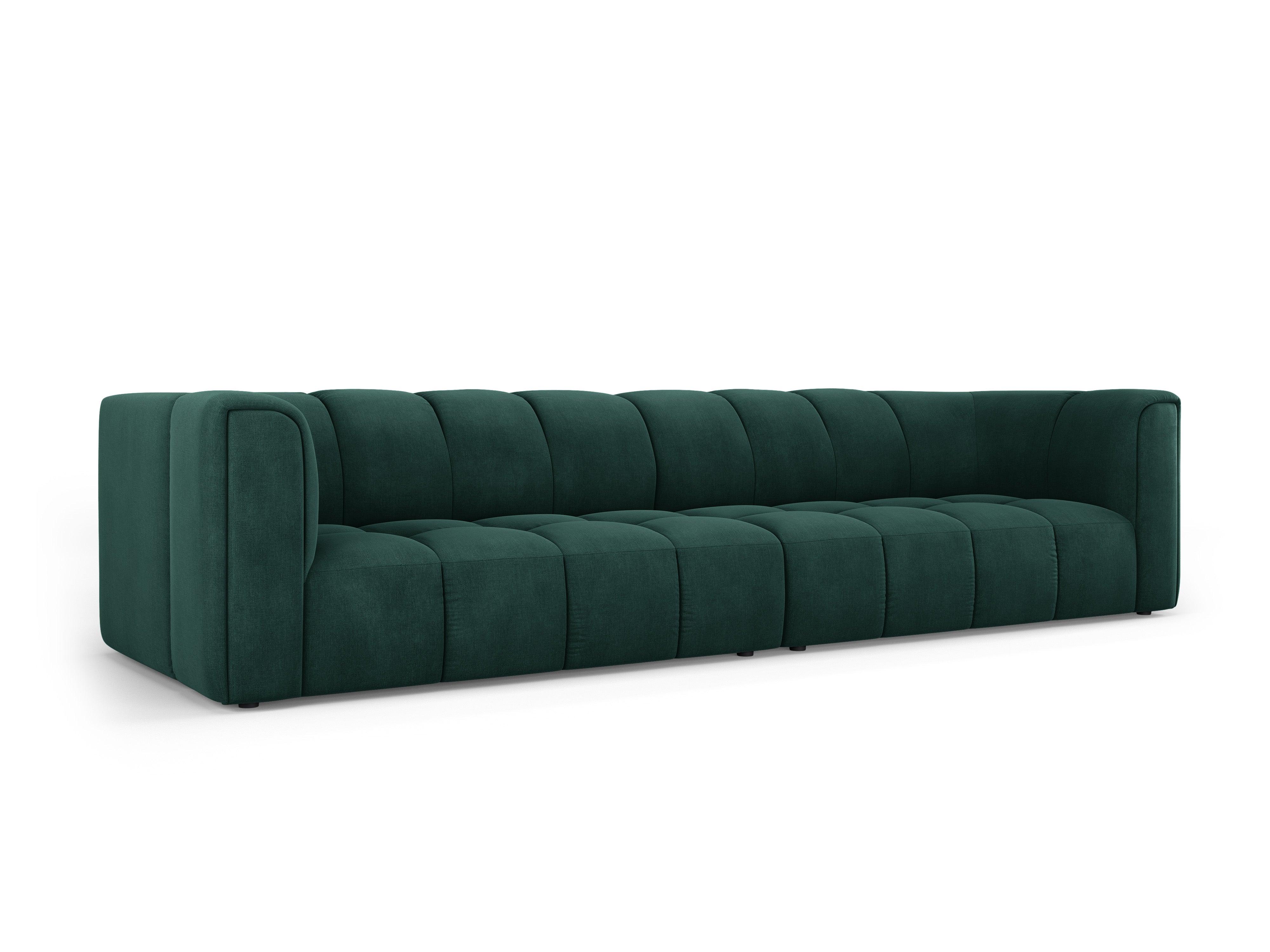 Sofa 4-osobowa FRANCESCA butelkowa zieleń szenil Milo Casa Eye on Design