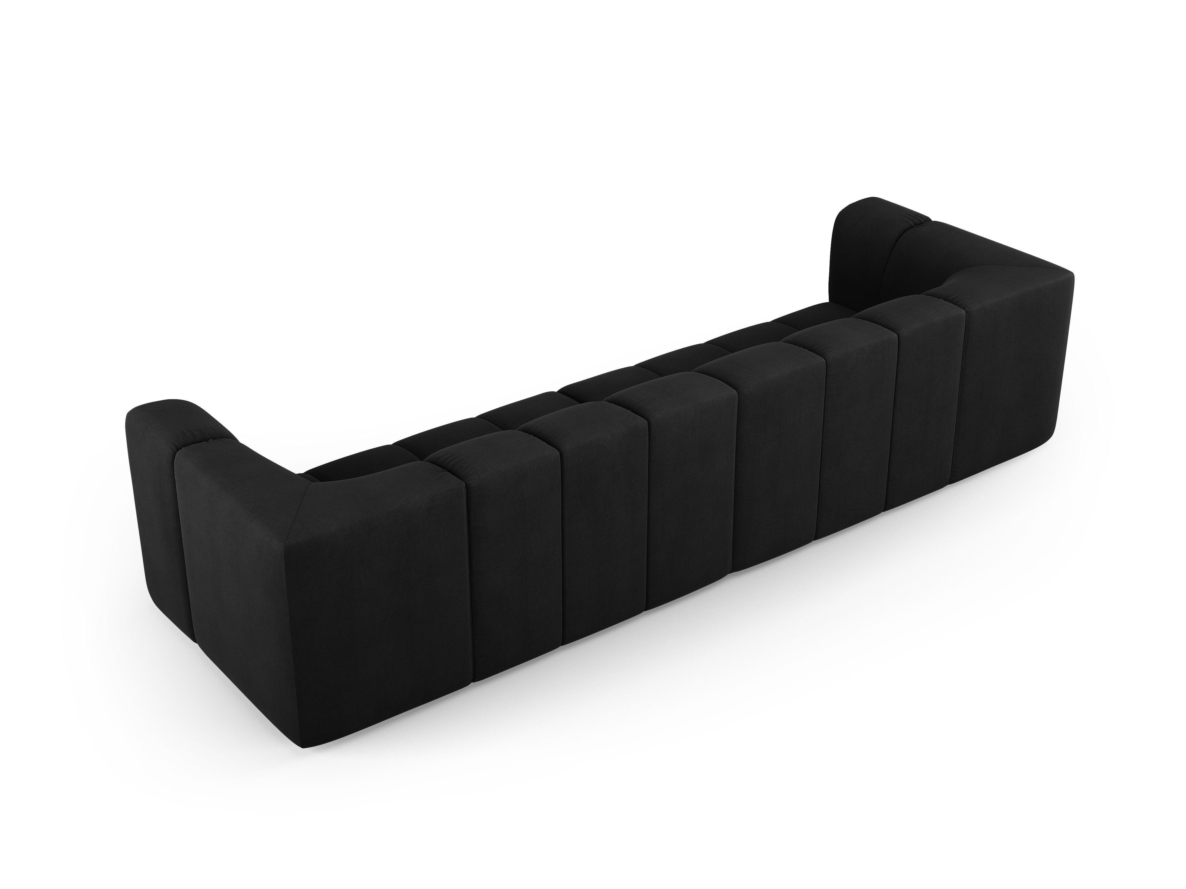 Sofa 4-osobowa FRANCESCA czarny szenil Milo Casa Eye on Design