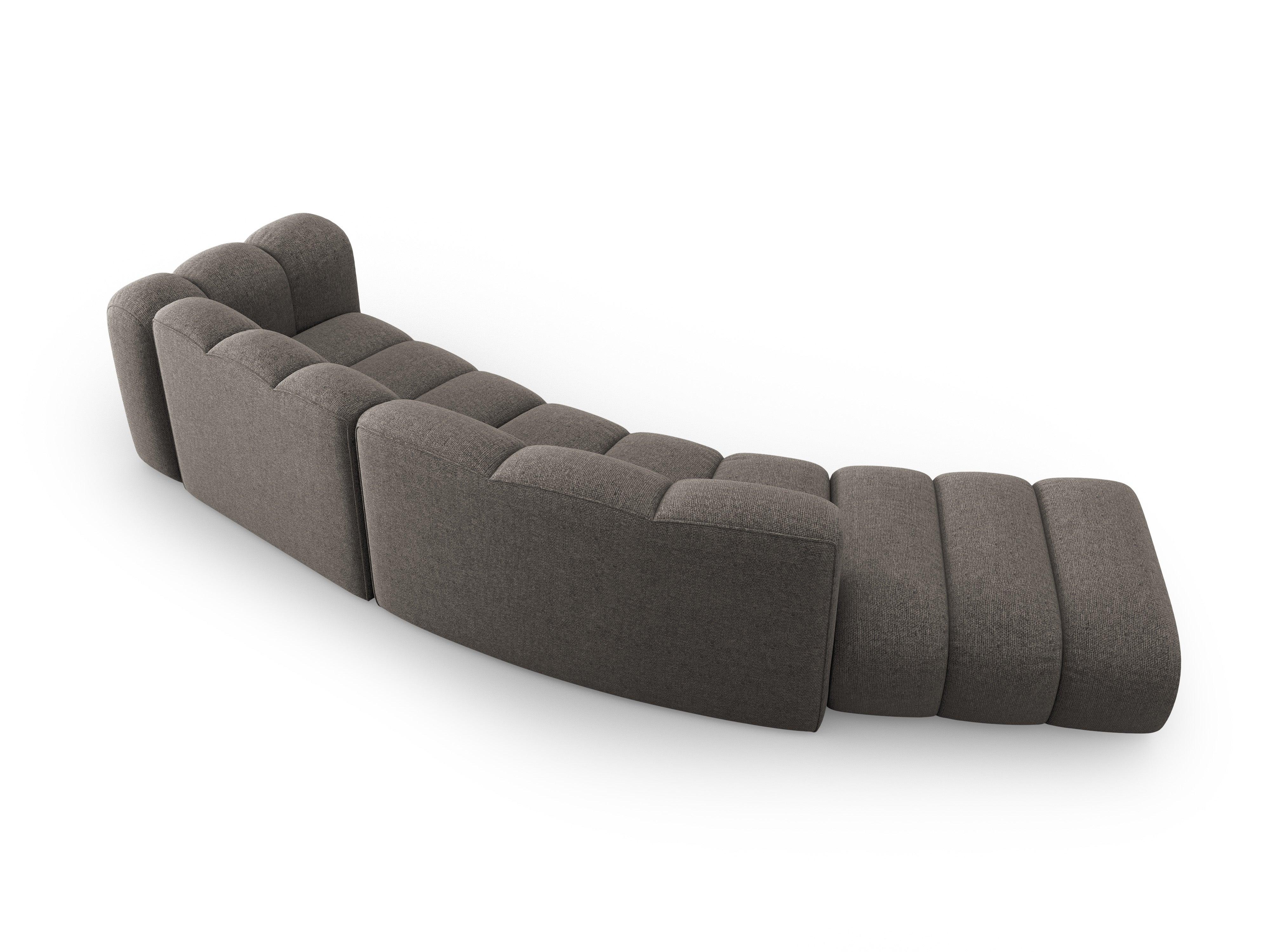 Sofa 5-osobowa lewostronna SKYLER szary szenil Interieurs 86 Eye on Design