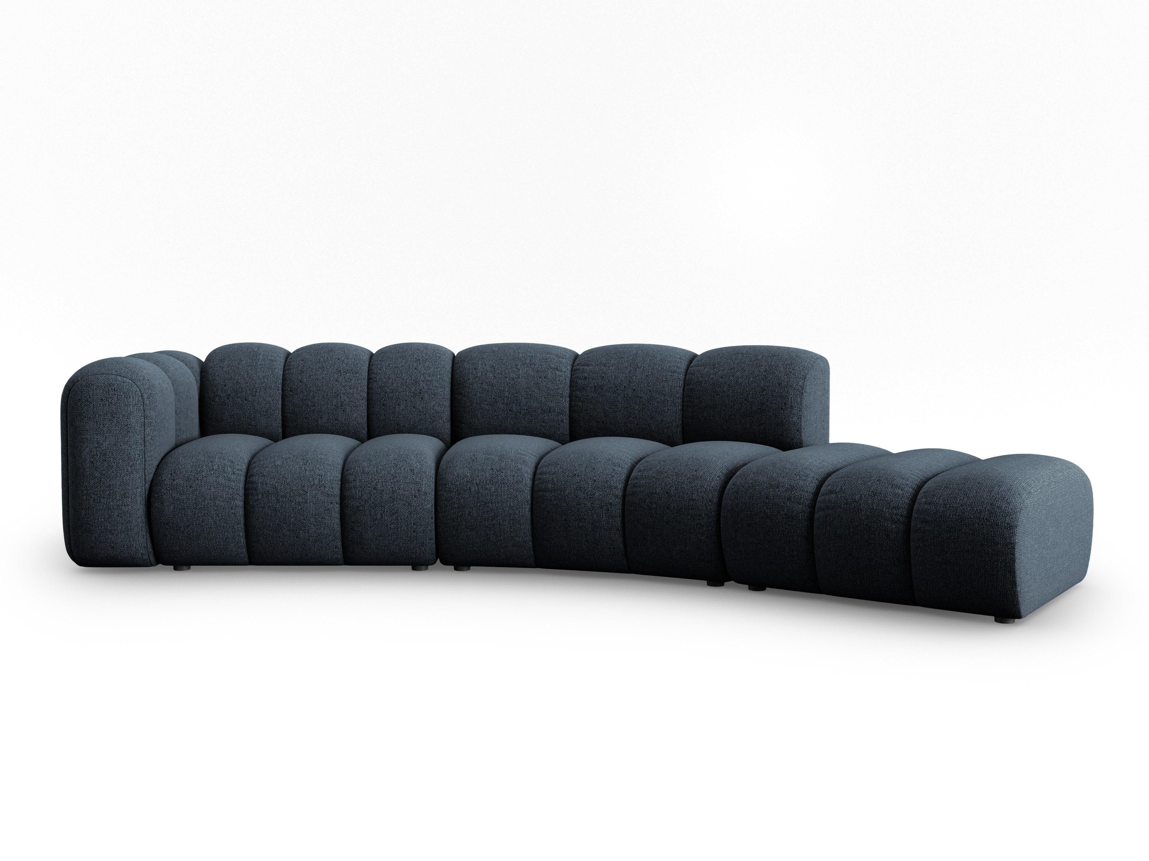 Sofa 5-osobowa prawostronna SKYLER granatowy szenil Interieurs 86 Eye on Design