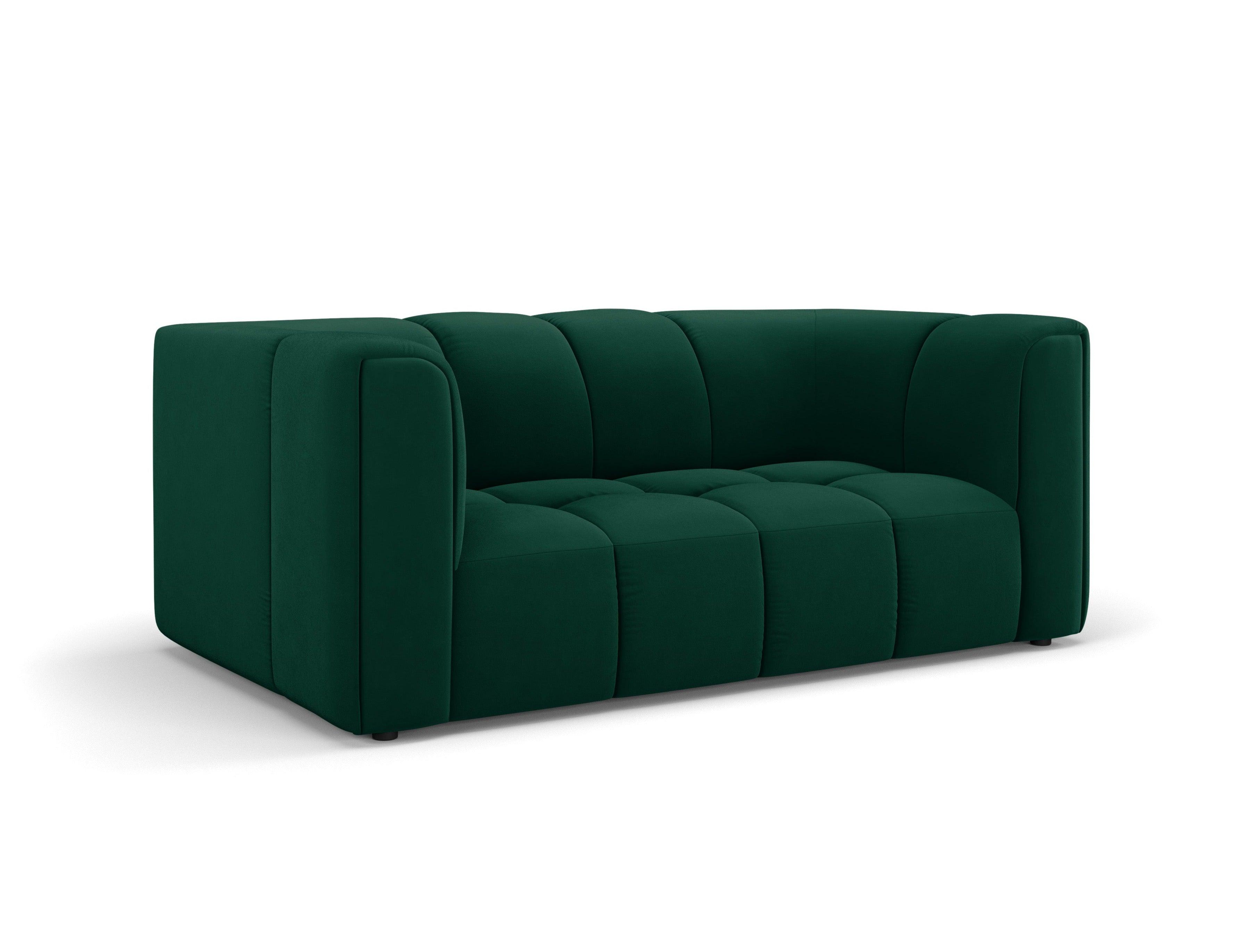 Sofa aksamitna 2-osobowa FRANCESCA butelkowa zieleń Milo Casa Eye on Design