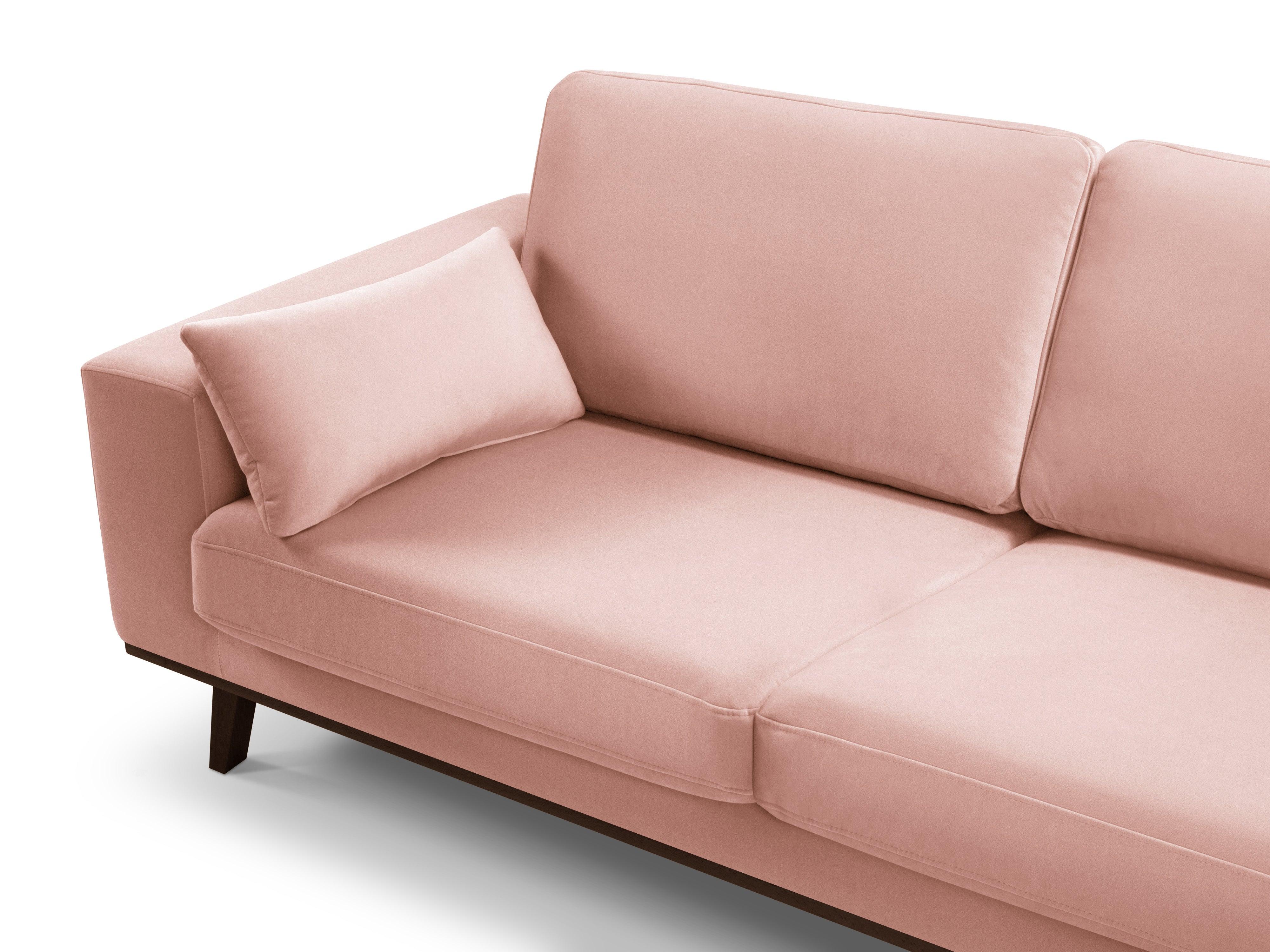 Sofa aksamitna 2-osobowa HEBE różowy Mazzini Sofas Eye on Design