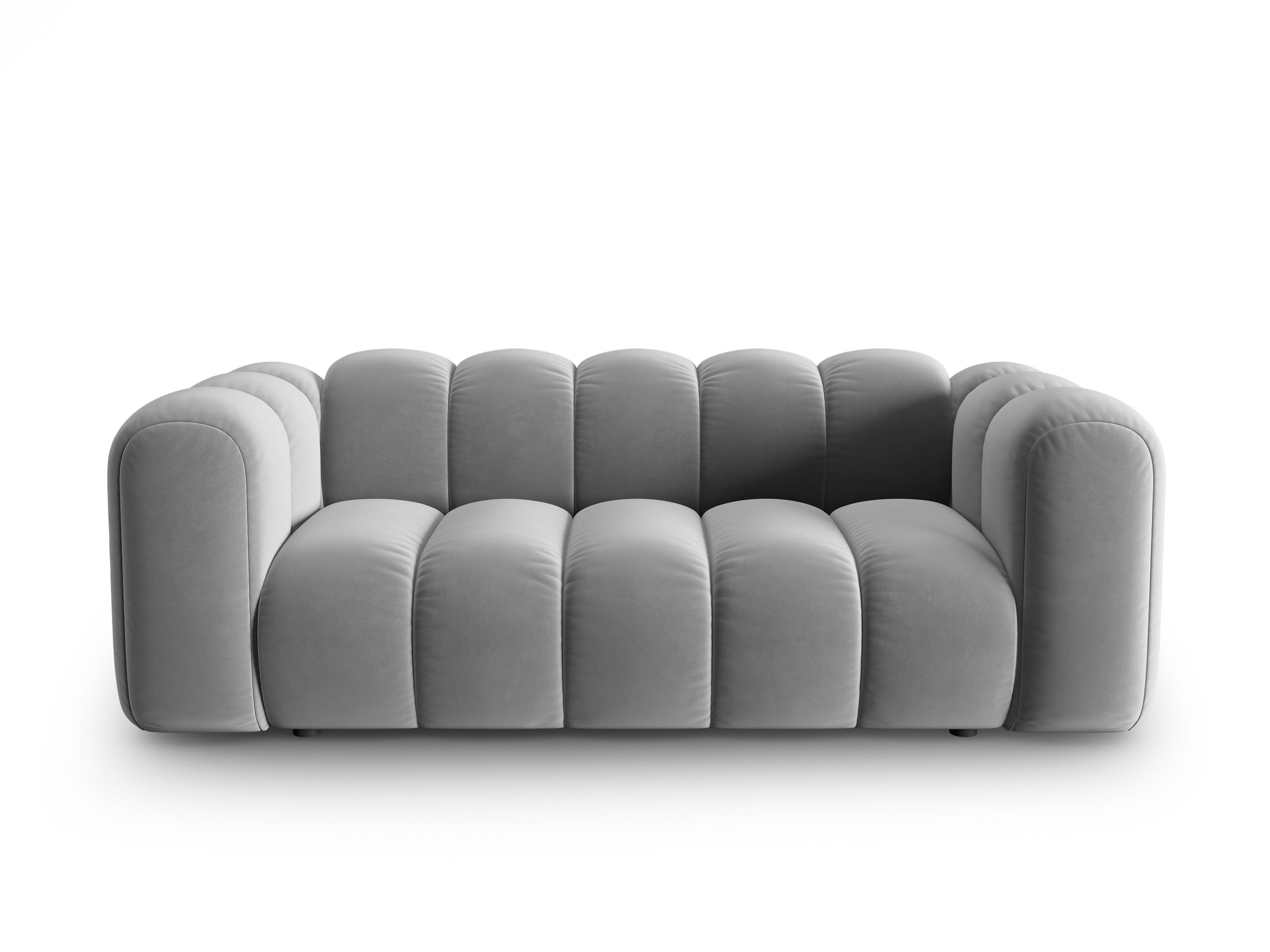 Sofa aksamitna 2-osobowa SKYLER szary Interieurs 86 Eye on Design
