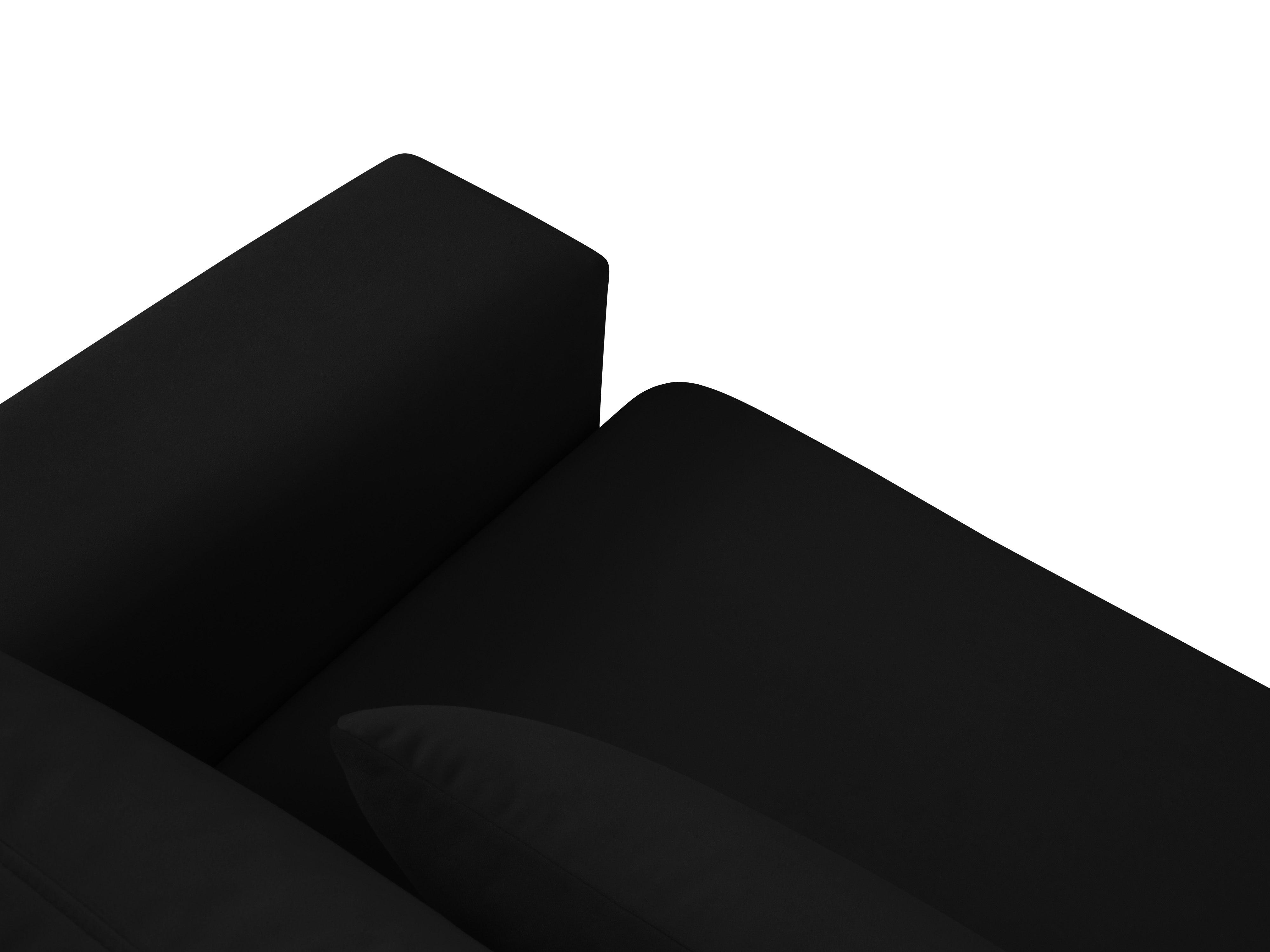 Sofa aksamitna 3-osobowa HEBE czarny Mazzini Sofas Eye on Design