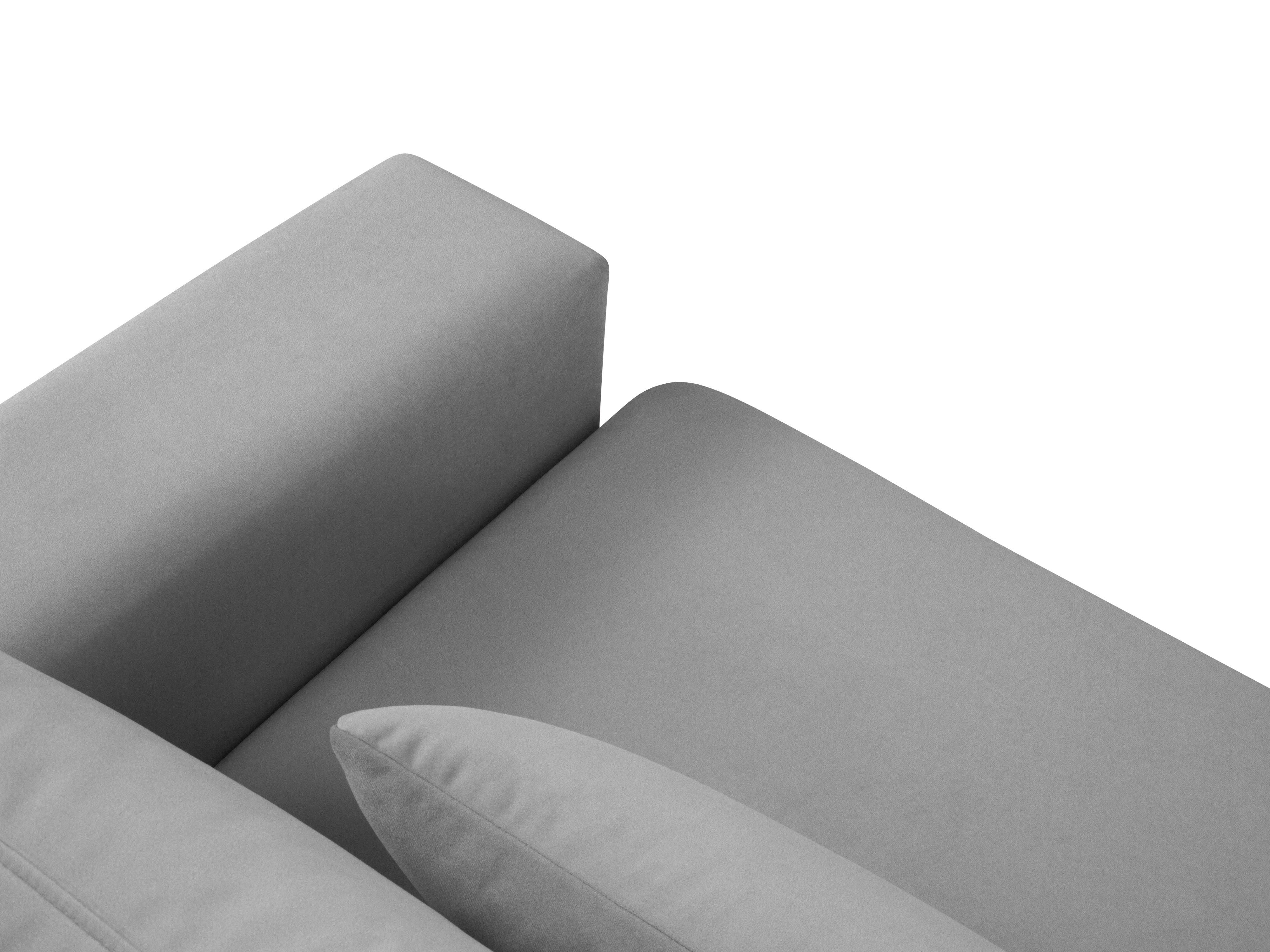 Sofa aksamitna 3-osobowa HEBE szary Mazzini Sofas Eye on Design
