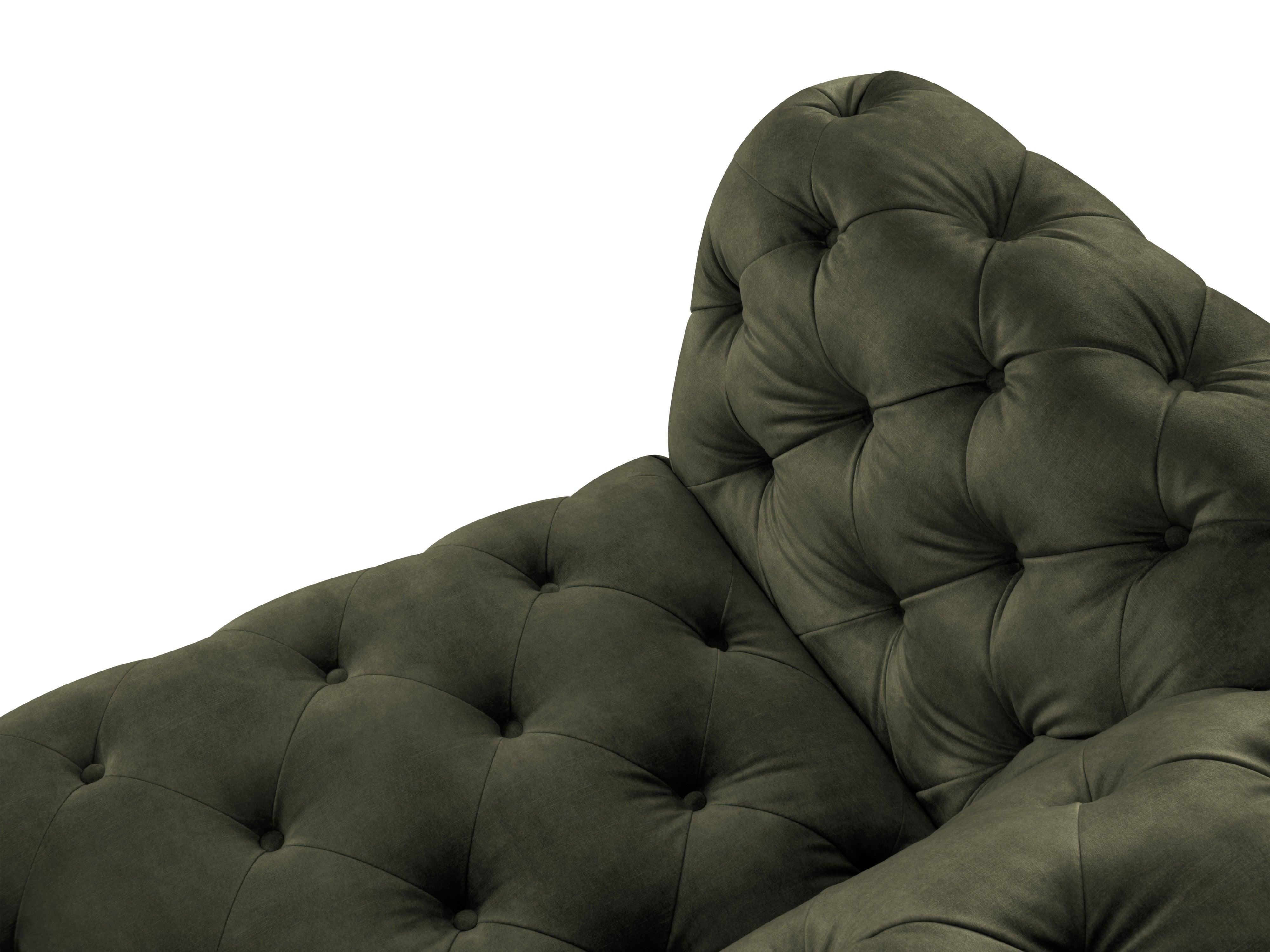 Sofa aksamitna 3-osobowa LOGE ciemnozielony Windsor & Co Eye on Design
