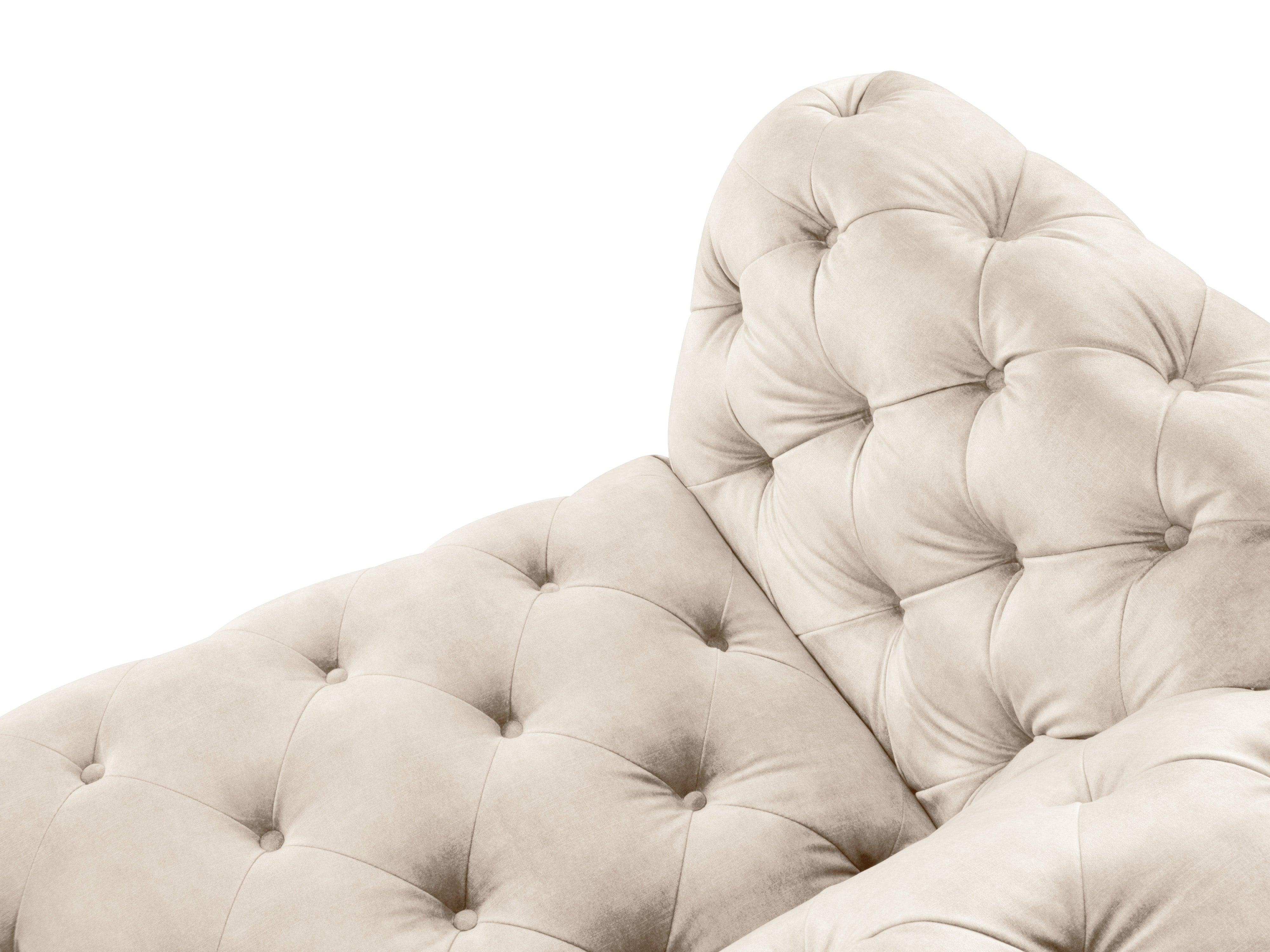 Sofa aksamitna 3-osobowa LOGE jasnobeżowy Windsor & Co Eye on Design