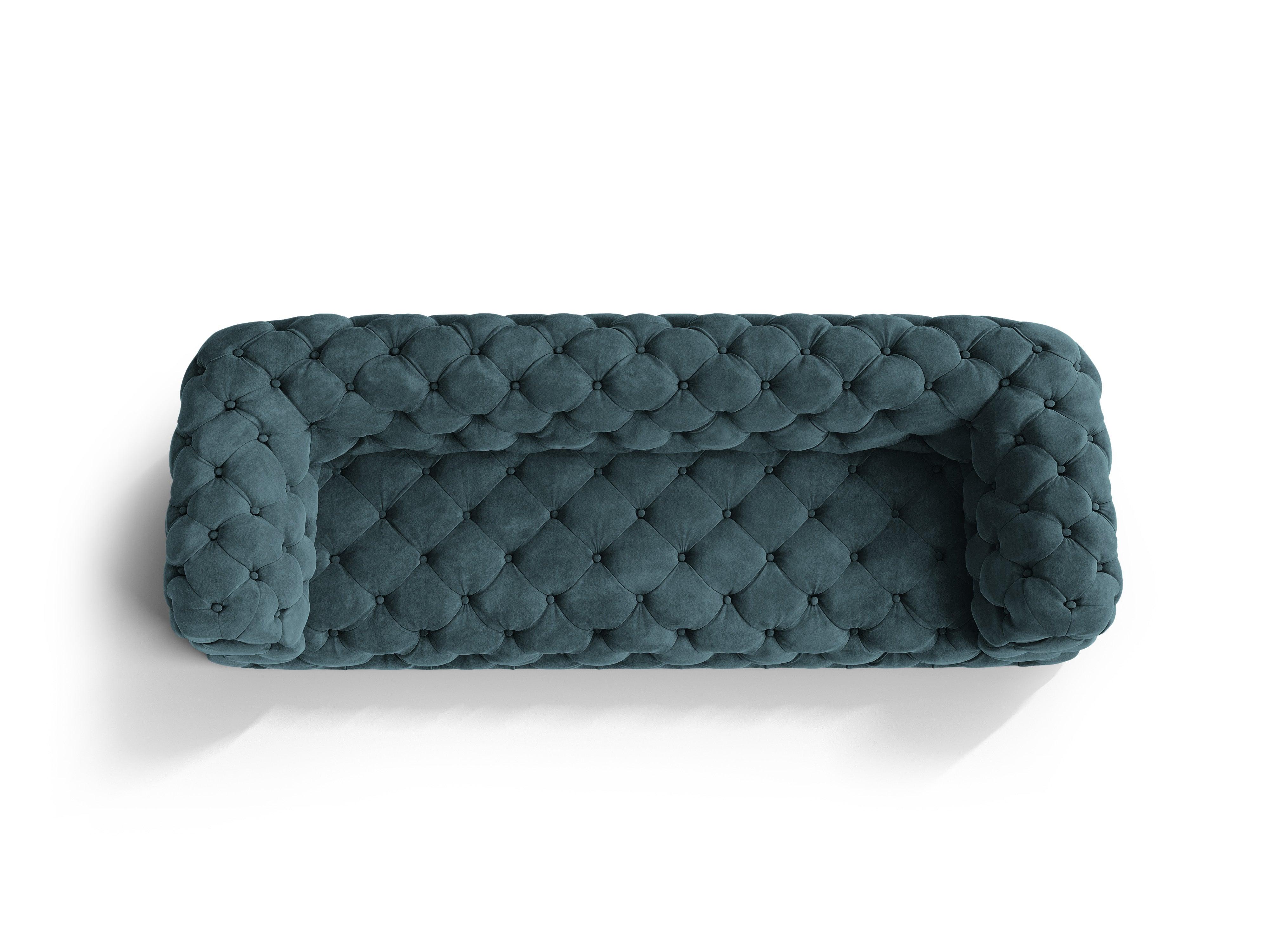 Sofa aksamitna 3-osobowa LOGE petrol Windsor & Co Eye on Design