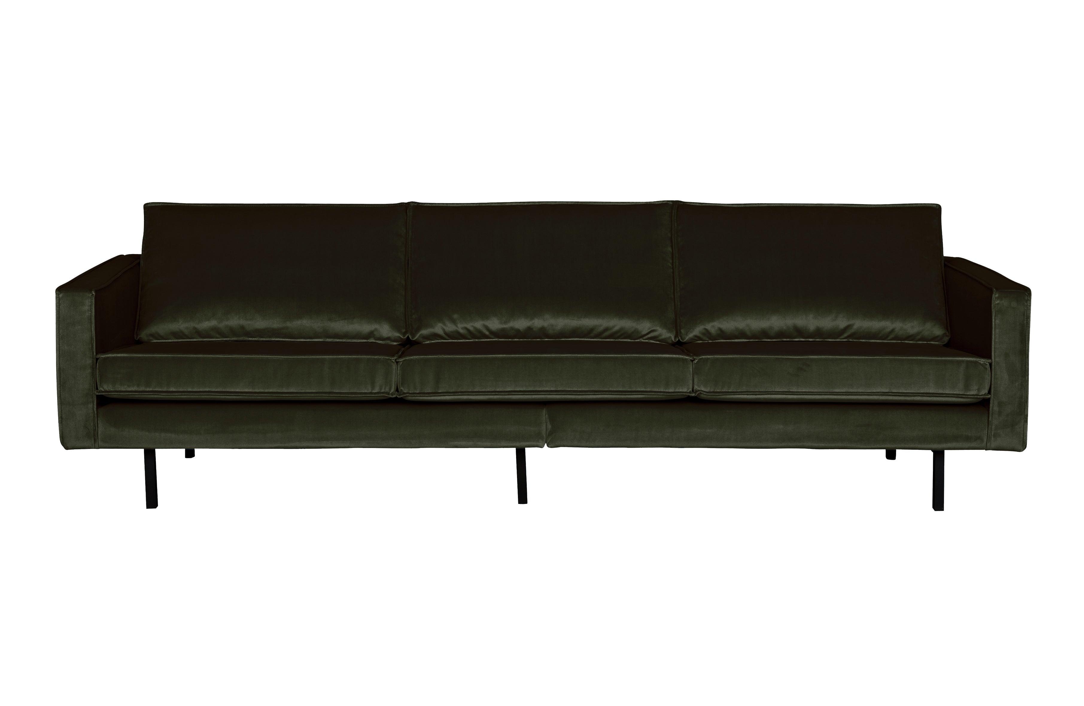Sofa aksamitna 3-osobowa RODEO ciemnozielony Be Pure Eye on Design