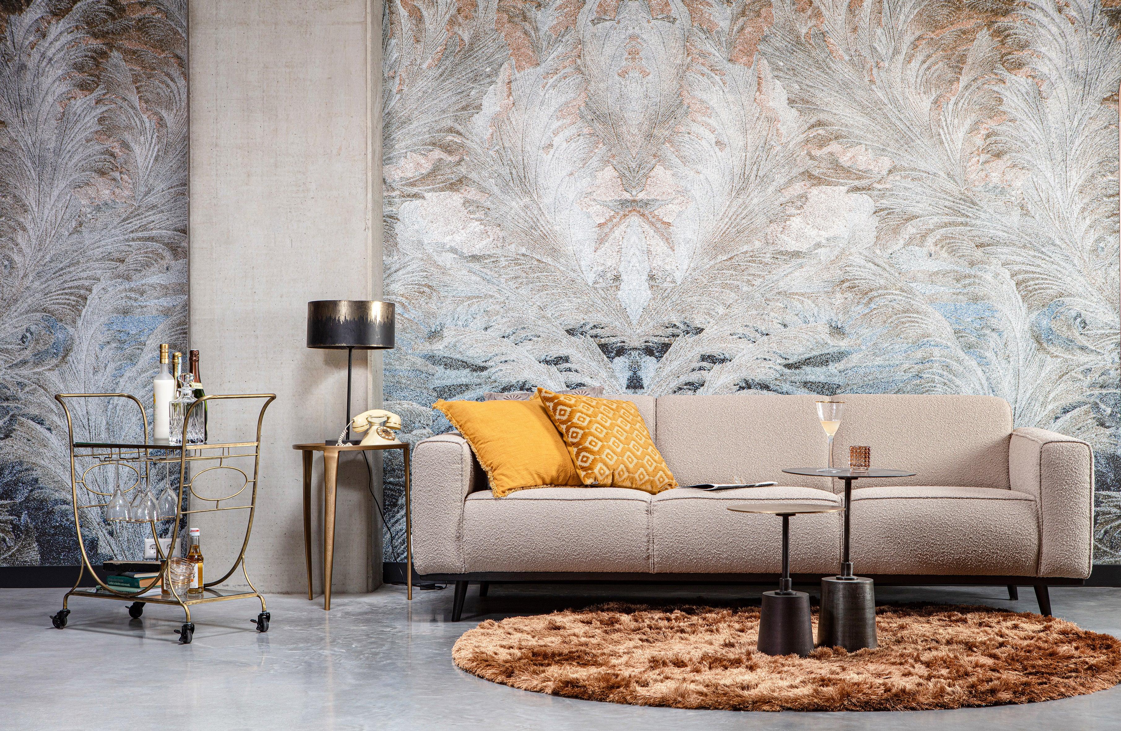 Sofa aksamitna 3-osobowa STATEMENT miodowy Be Pure Eye on Design