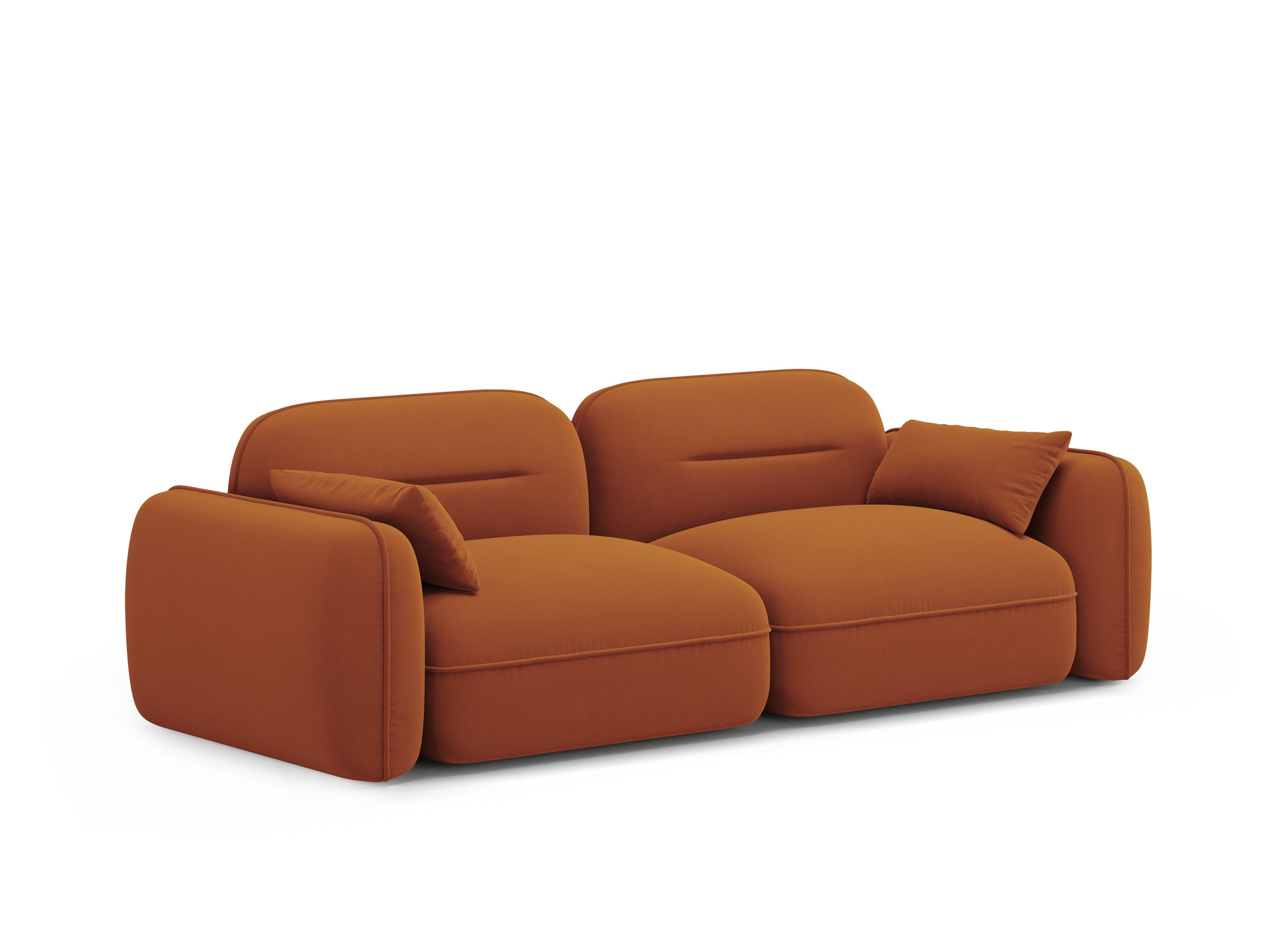Sofa modułowa aksamitna 3-osobowa SYDNEY terracotta Cosmopolitan Design Eye on Design