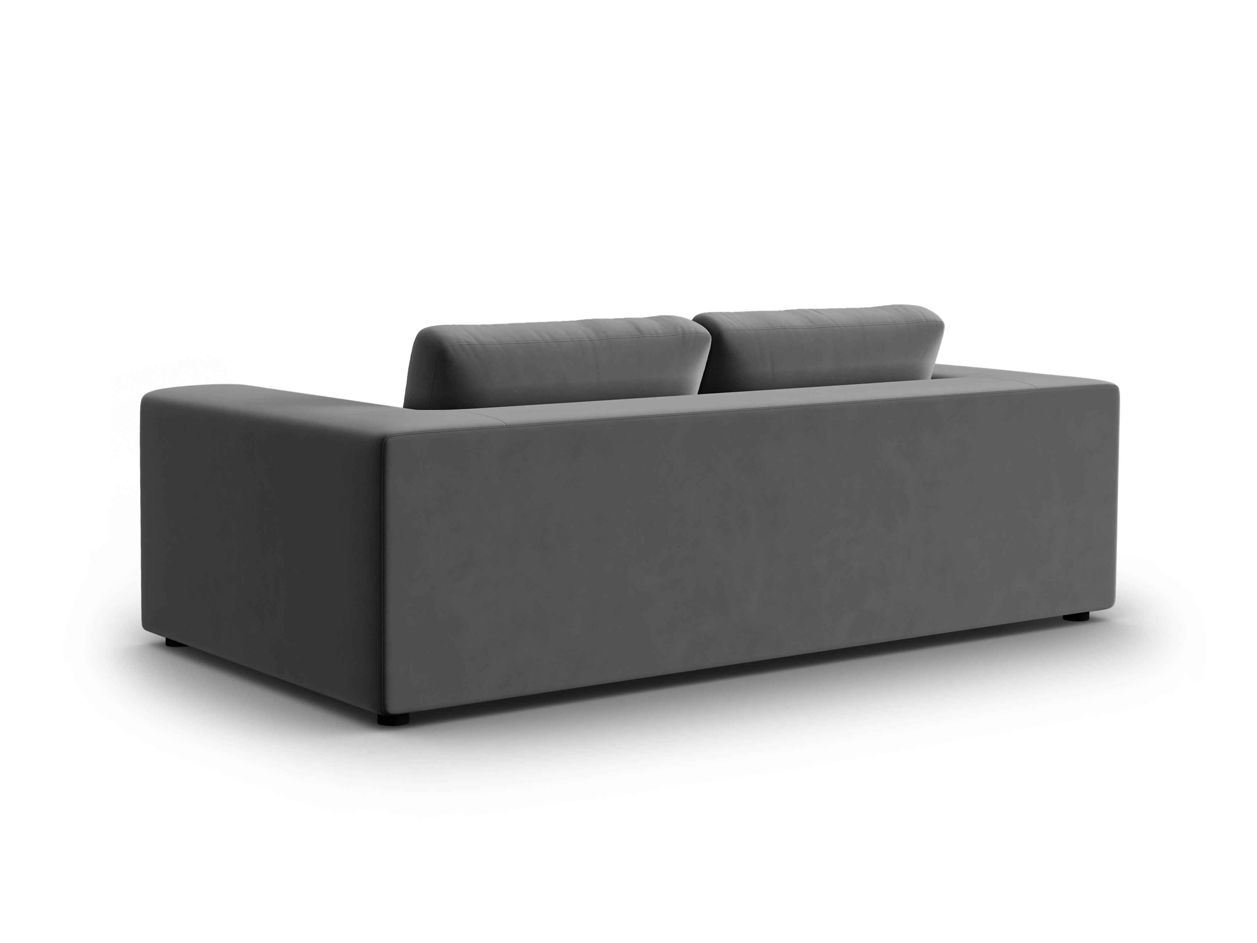 Sofa aksamitna 3-osobowa TENDANCE szary CXL by Christian Lacroix Eye on Design