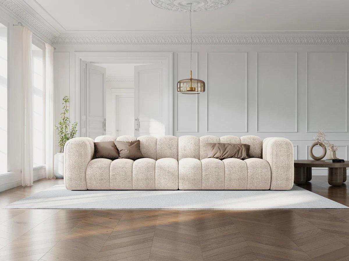 Sofa aksamitna 4-osobowa SKYLER czarny Interieurs 86 Eye on Design