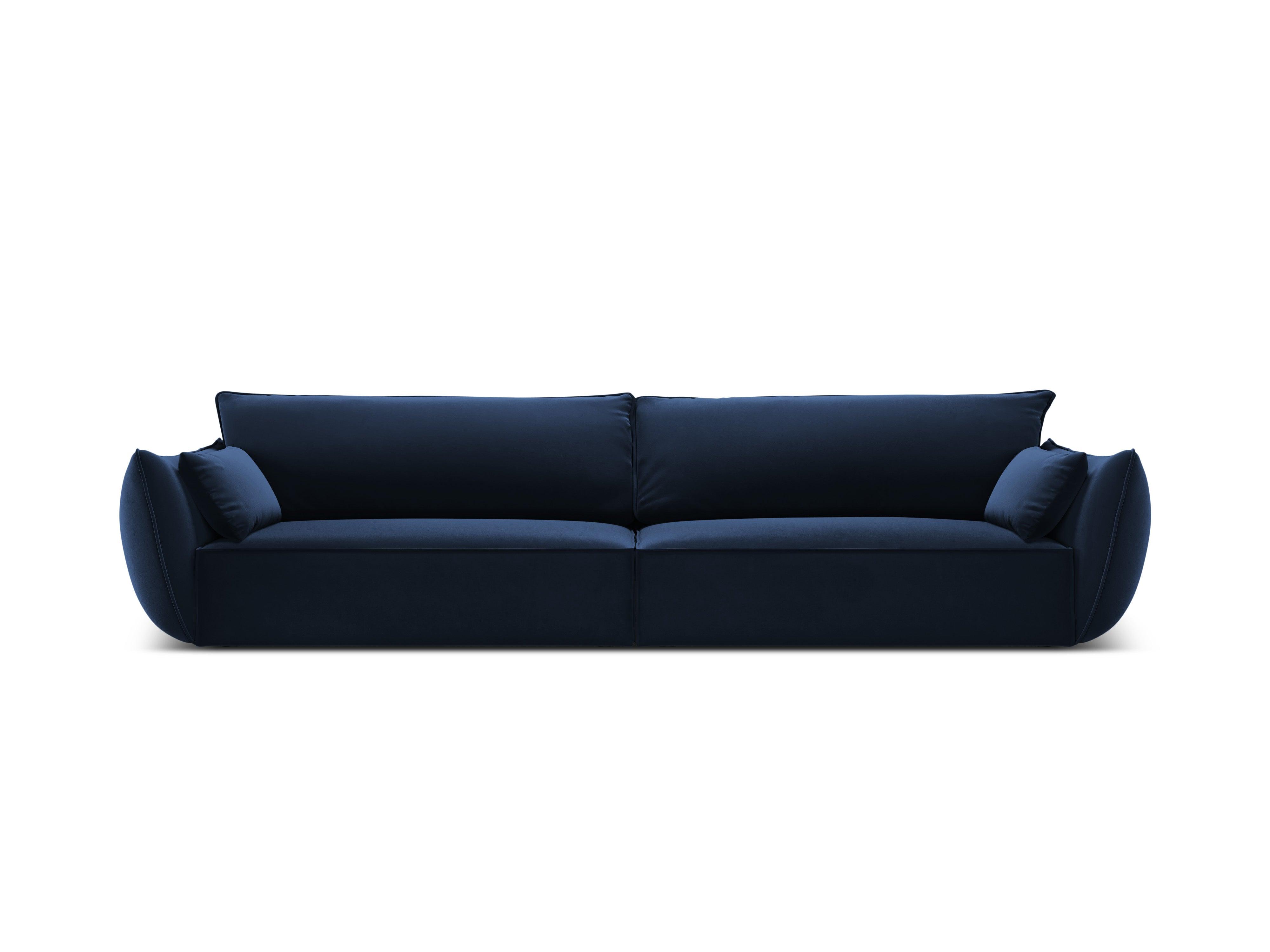 Sofa aksamitna 4-osobowa VANDA granatowy Mazzini Sofas Eye on Design