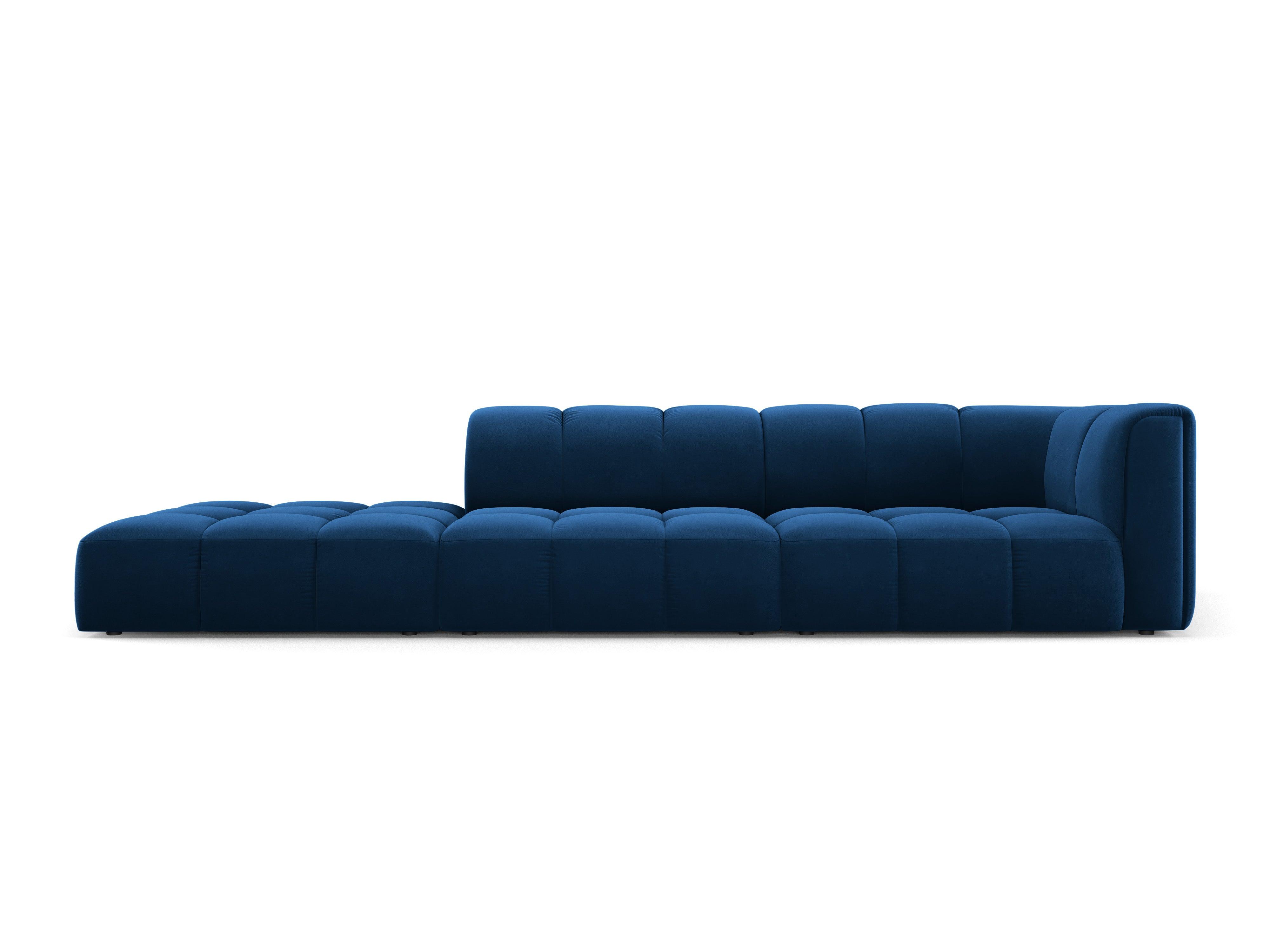 Sofa aksamitna lewostronna FRANCESCA granat królewski Milo Casa Eye on Design