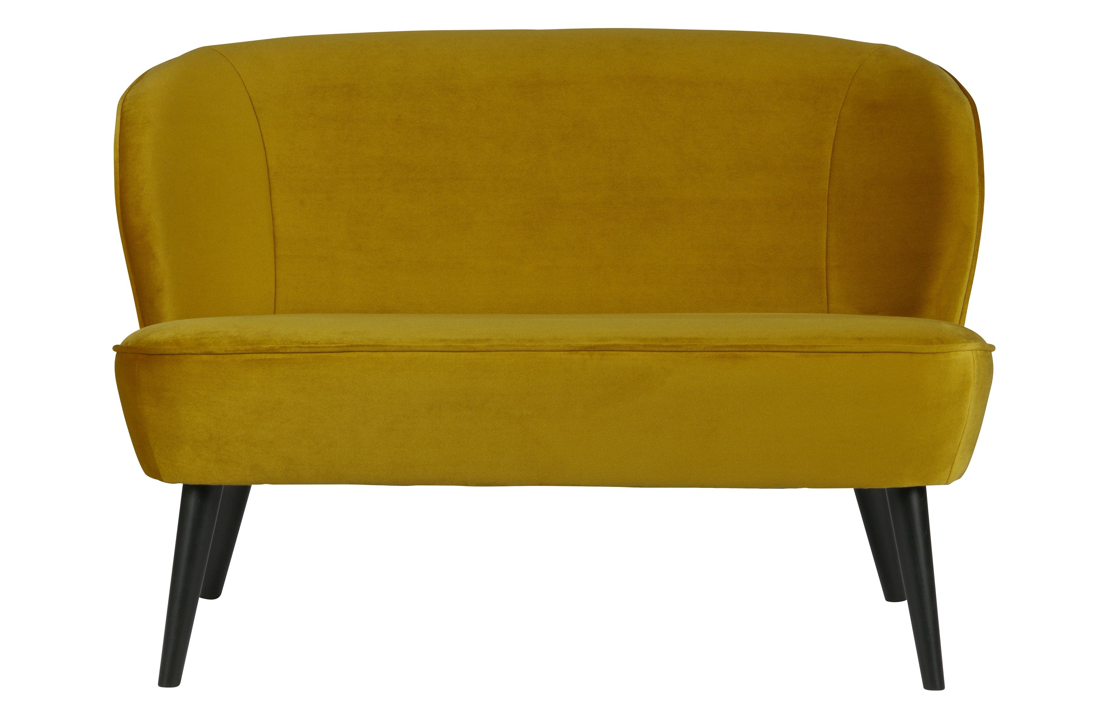 Sofa aksamitna SARA musztardowy Woood Eye on Design