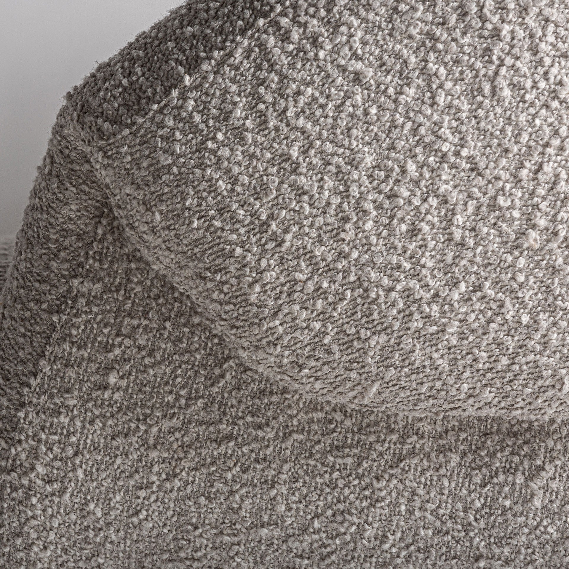 Beige JACQUARD Sofa with Wooden Base