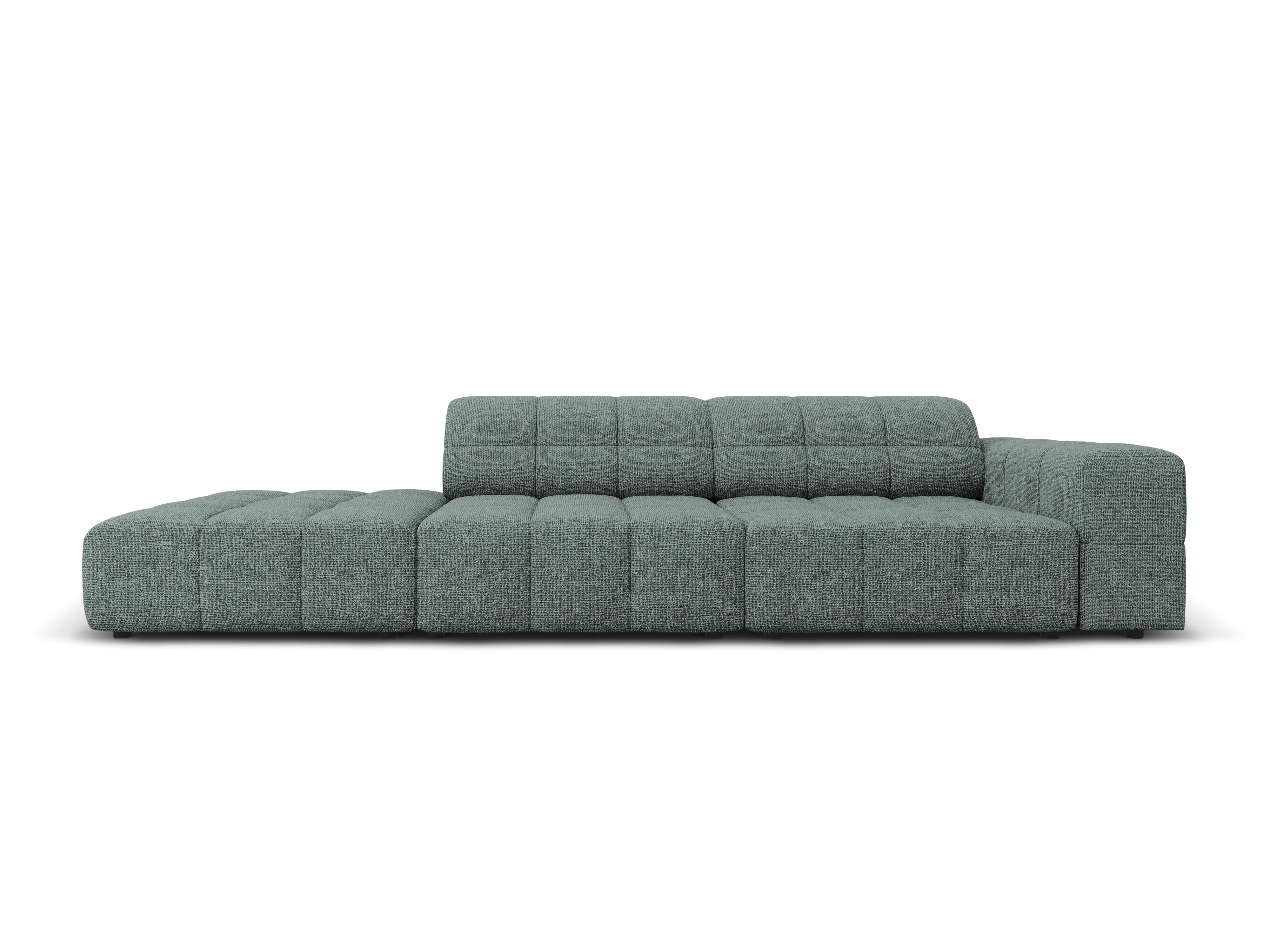 Sofa lewostronna 3-osobowa CHICAGO petrol szenil Cosmopolitan Design Eye on Design
