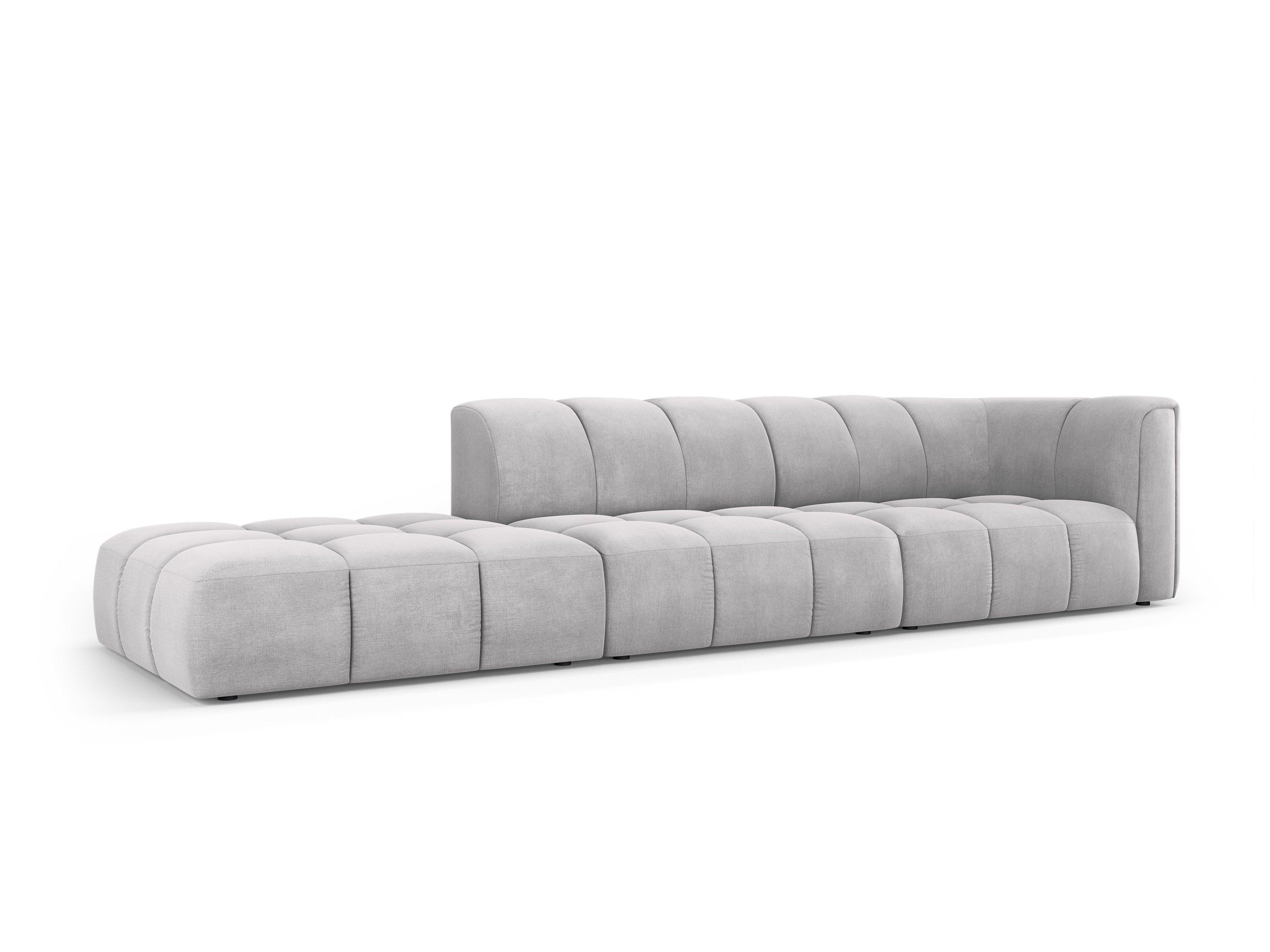 Sofa lewostronna FRANCESCA jasnoszary szenil Milo Casa Eye on Design