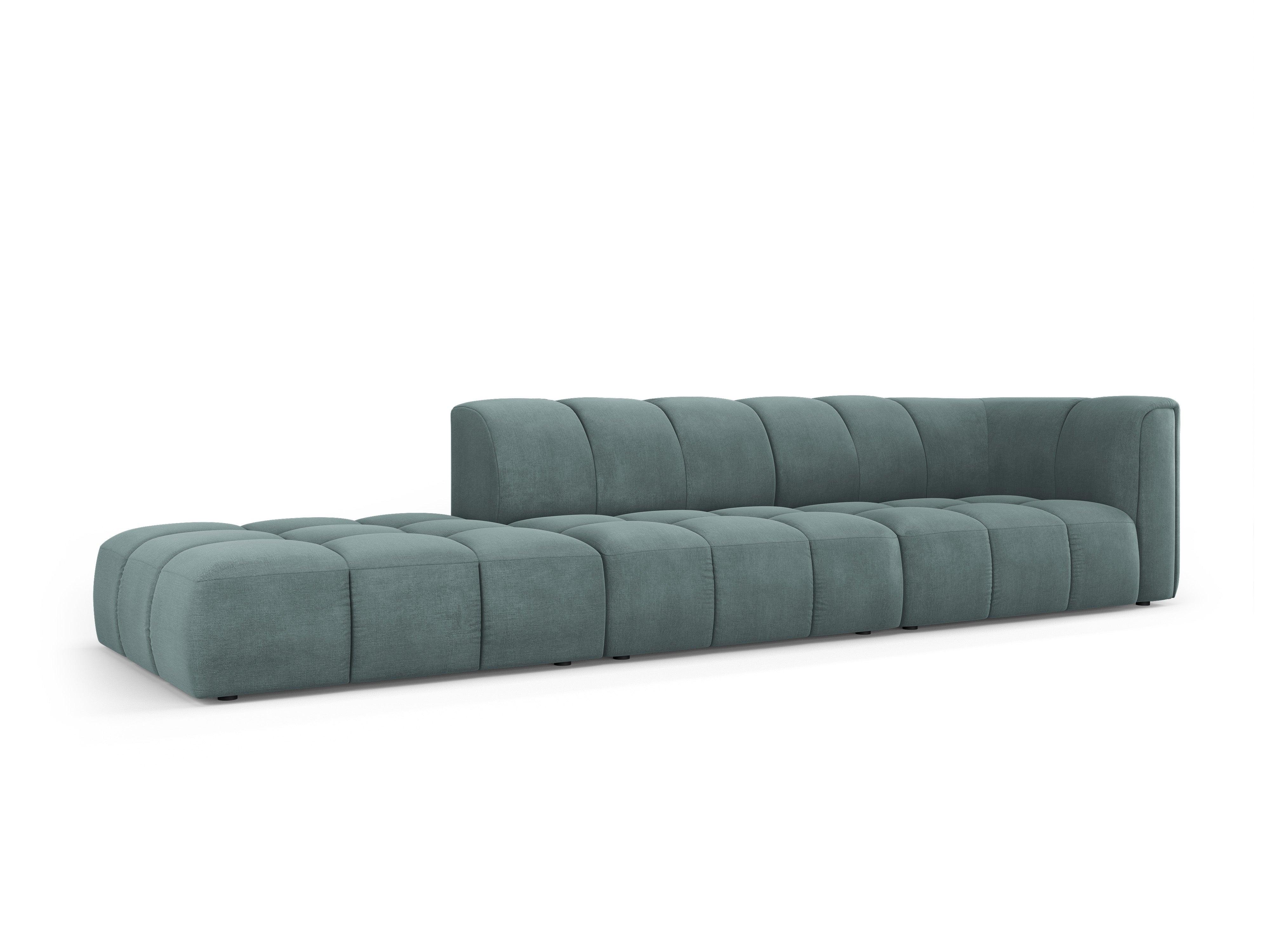 Sofa lewostronna FRANCESCA morska zieleń szenil Milo Casa Eye on Design