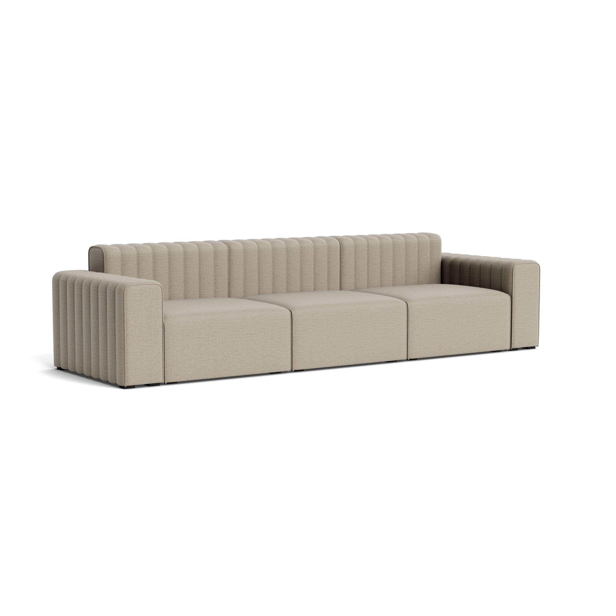 Sofa modułowa 3-osobowa RIFF len beżowy NORR11 Eye on Design