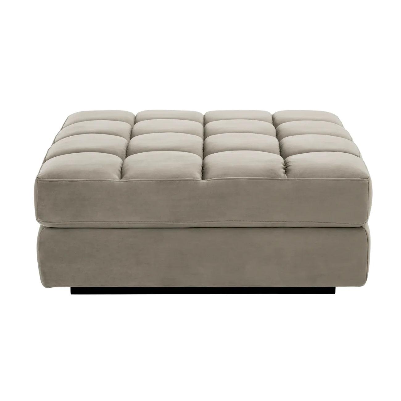 Sofa modułowa aksamitna DEAN - puf beżowy Eichholtz Eye on Design