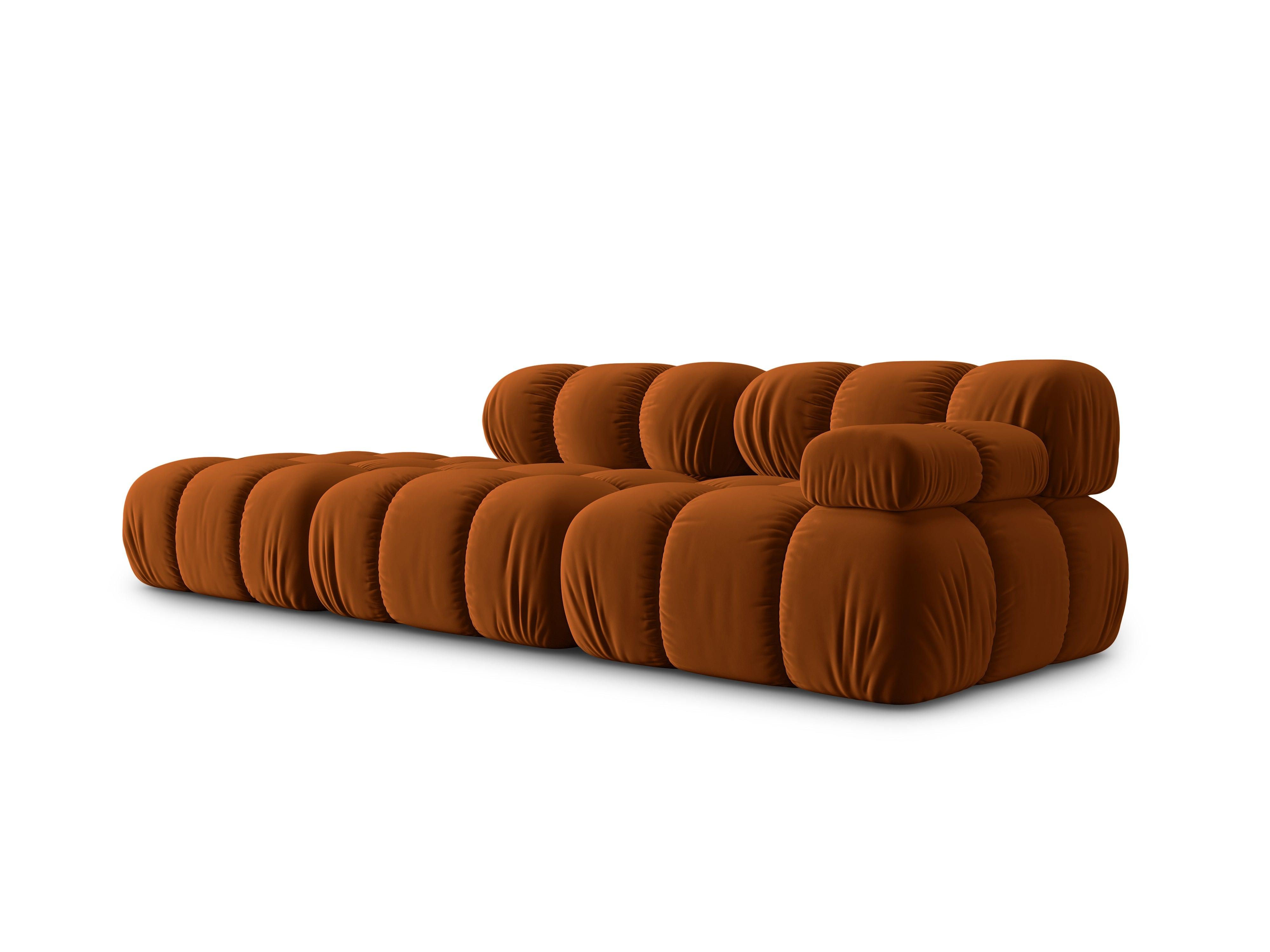 Sofa modułowa aksamitna lewostronna 4-osobowa TROPEA terracotta Milo Casa Eye on Design