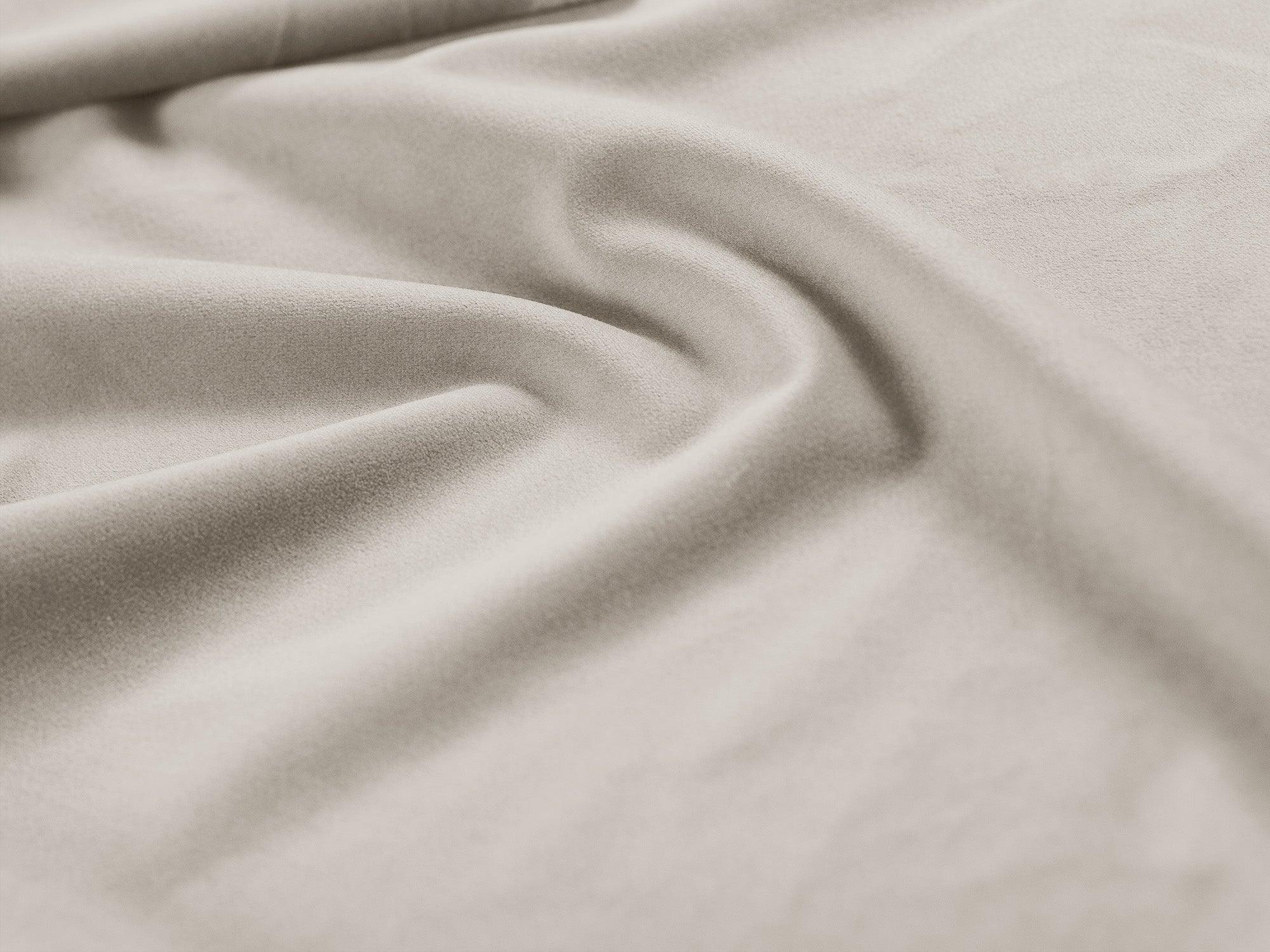 Sofa modułowa aksamitna lewostronna SKYLER beżowy - element końcowy Interieurs 86 Eye on Design