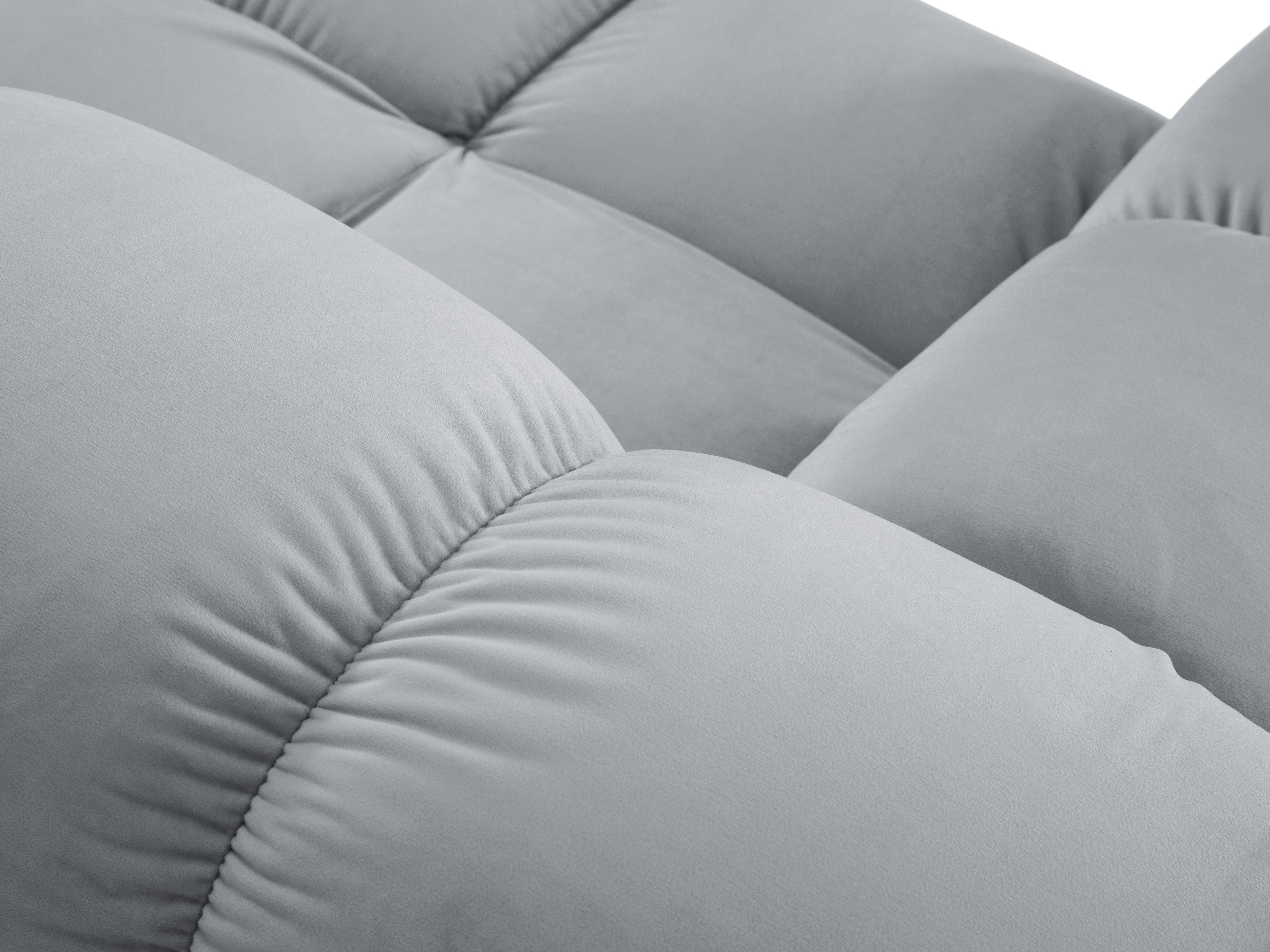 Sofa modułowa aksamitna prawostronna 4-osobowa TROPEA jasnoniebieski Milo Casa Eye on Design