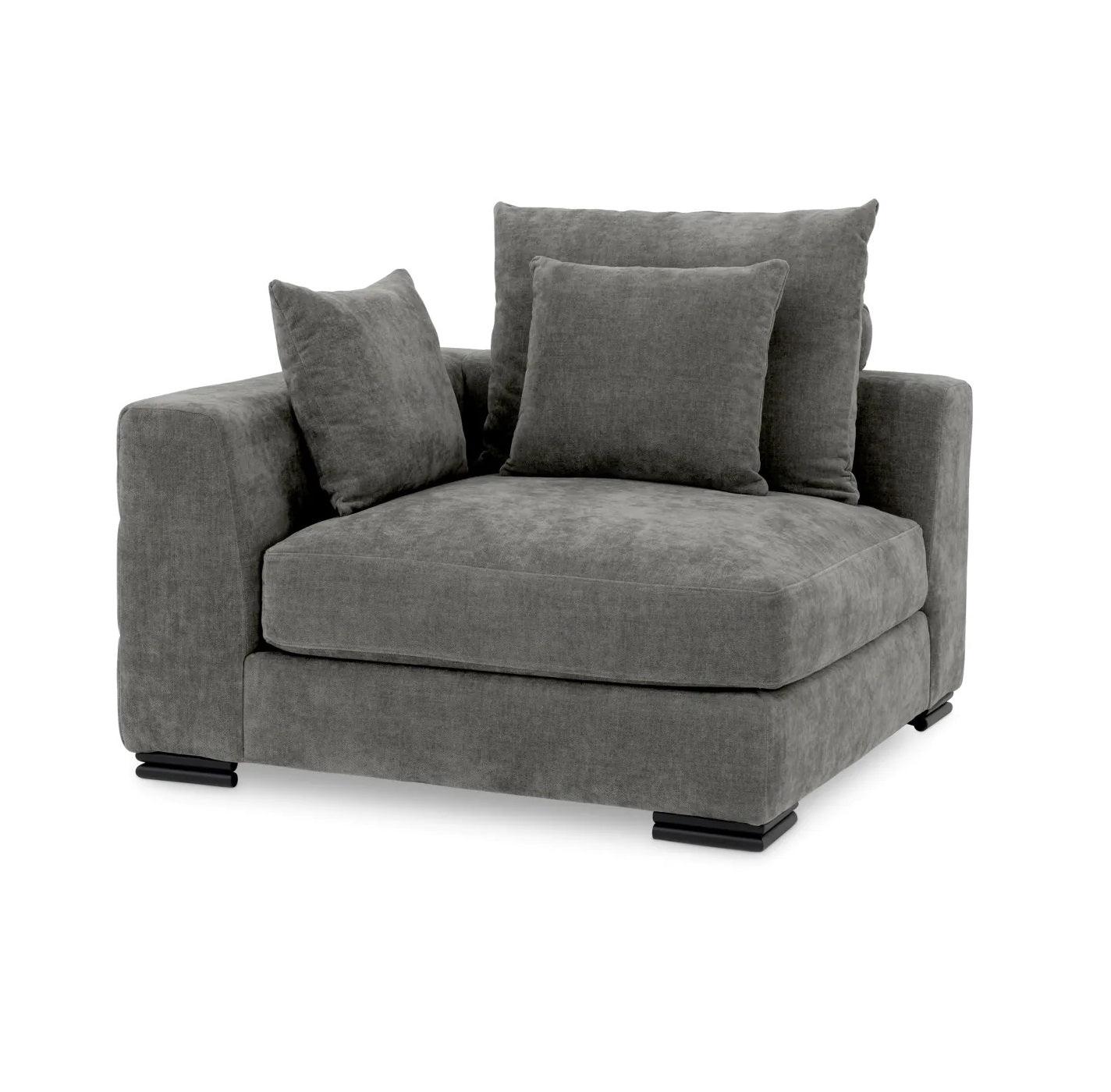 Sofa modułowa CLIFFORD - element narożny szary Eichholtz Eye on Design