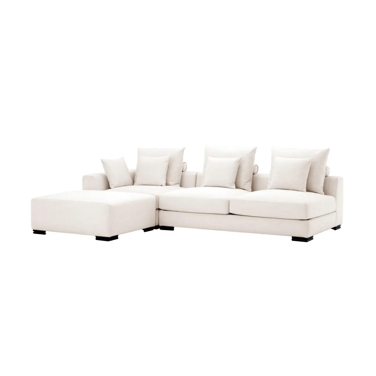 Sofa modułowa CLIFFORD - element środkowy 2-osobowy jasnobeżowy Eichholtz Eye on Design