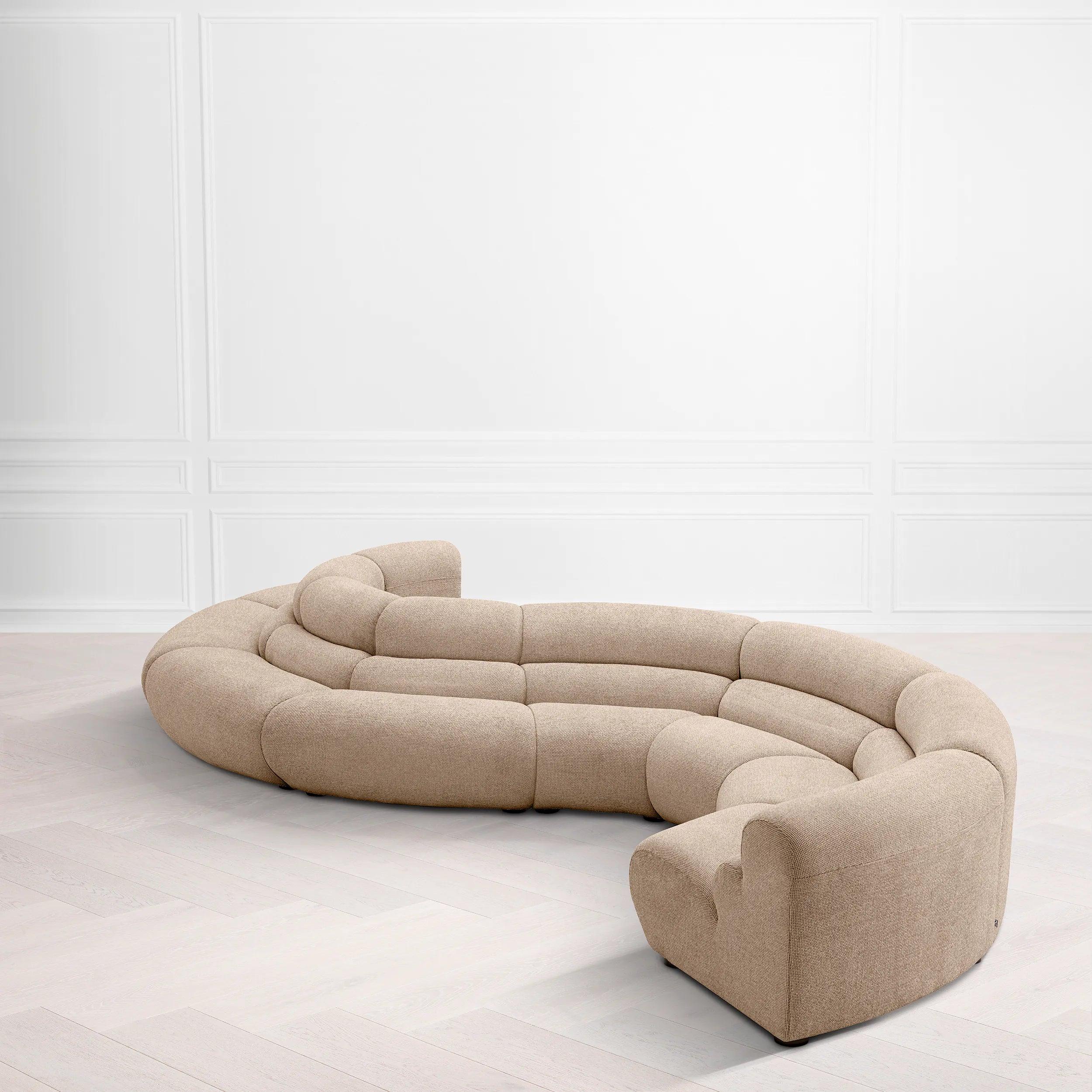 Sofa modułowa LINDAU - narożnik zewnętrzny piaskowy Eichholtz Eye on Design