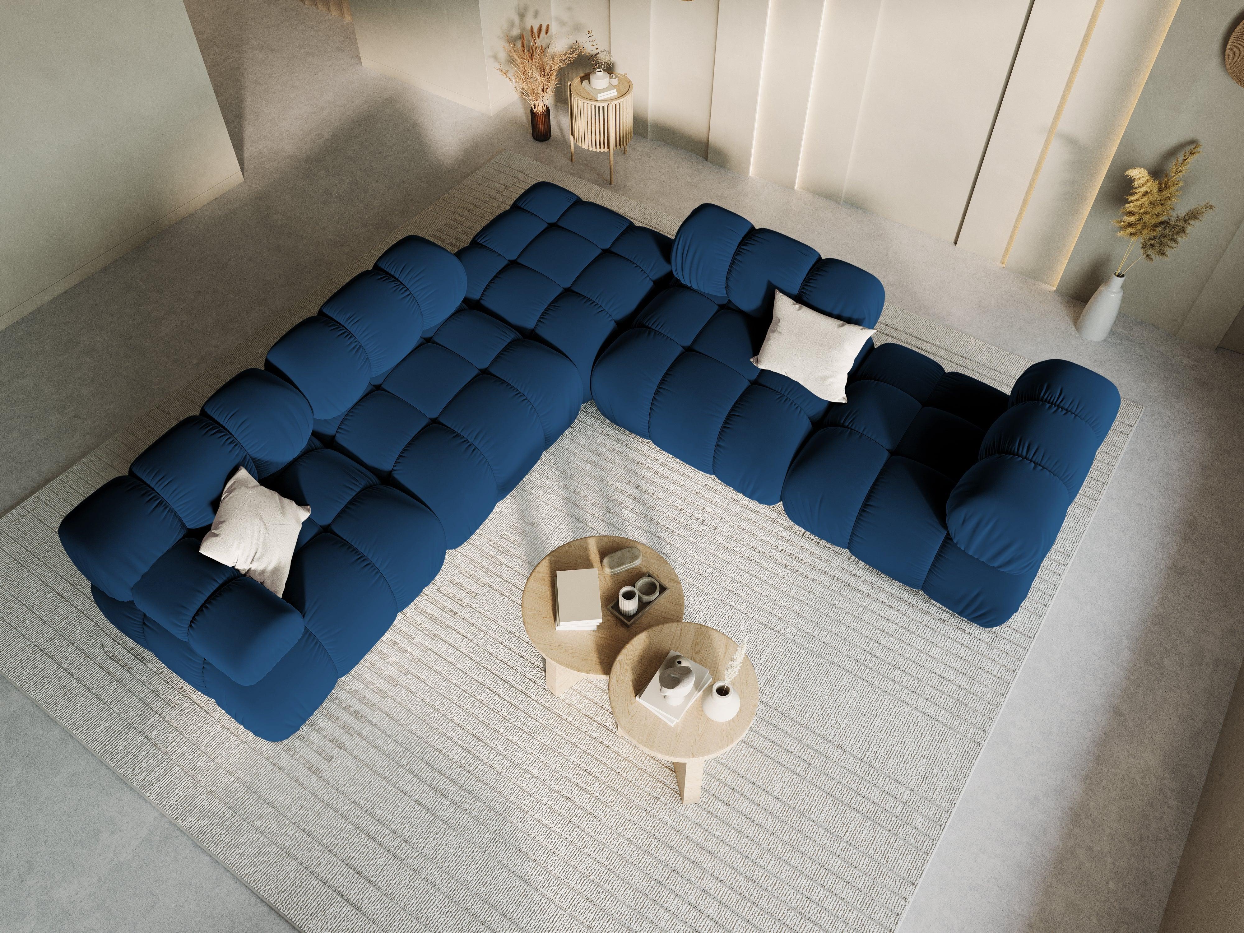 Sofa modułowa TROPEA - moduł lewostronny granat królewski Milo Casa Eye on Design