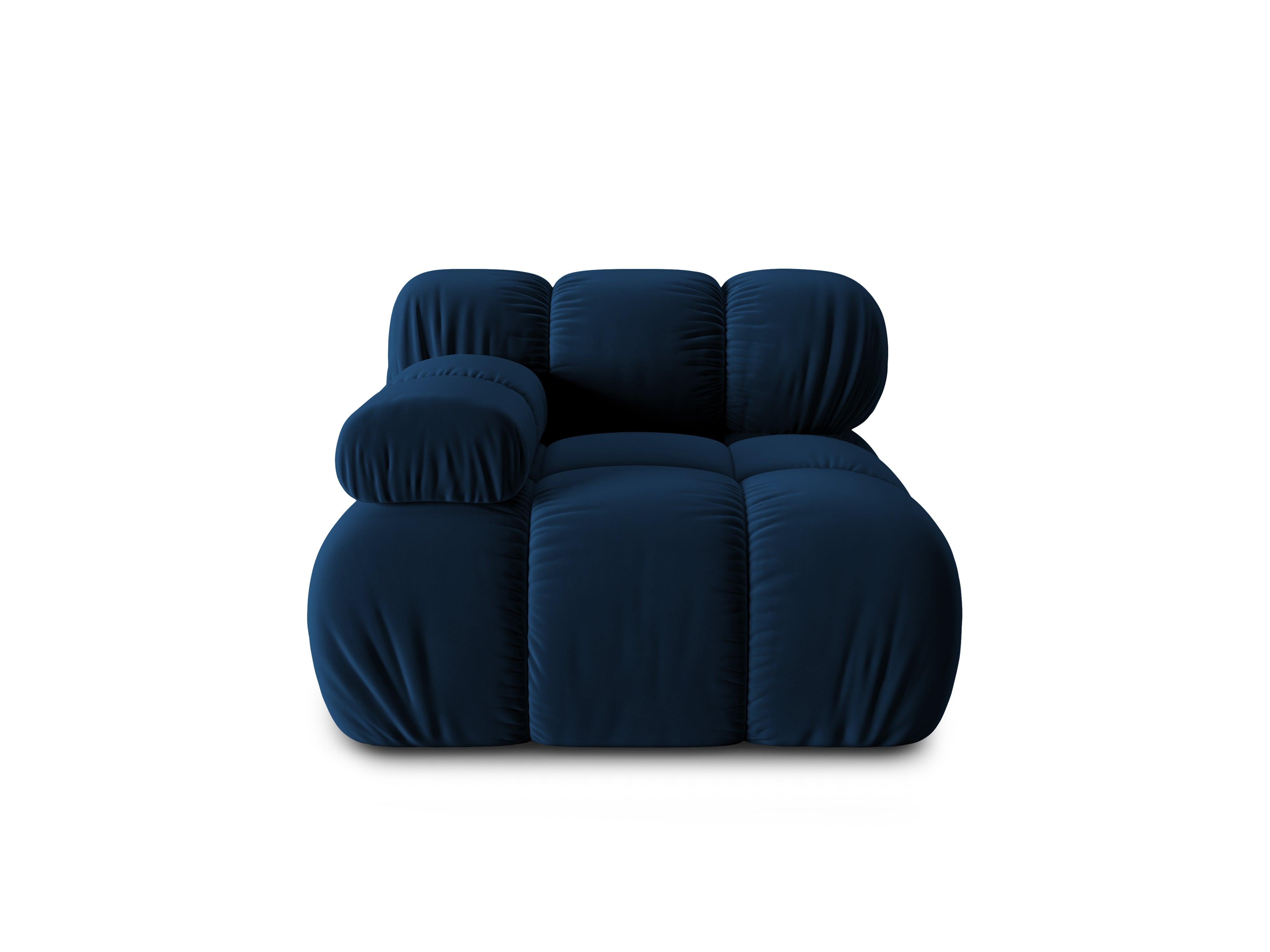 Sofa modułowa TROPEA - moduł lewostronny granat królewski Milo Casa Eye on Design
