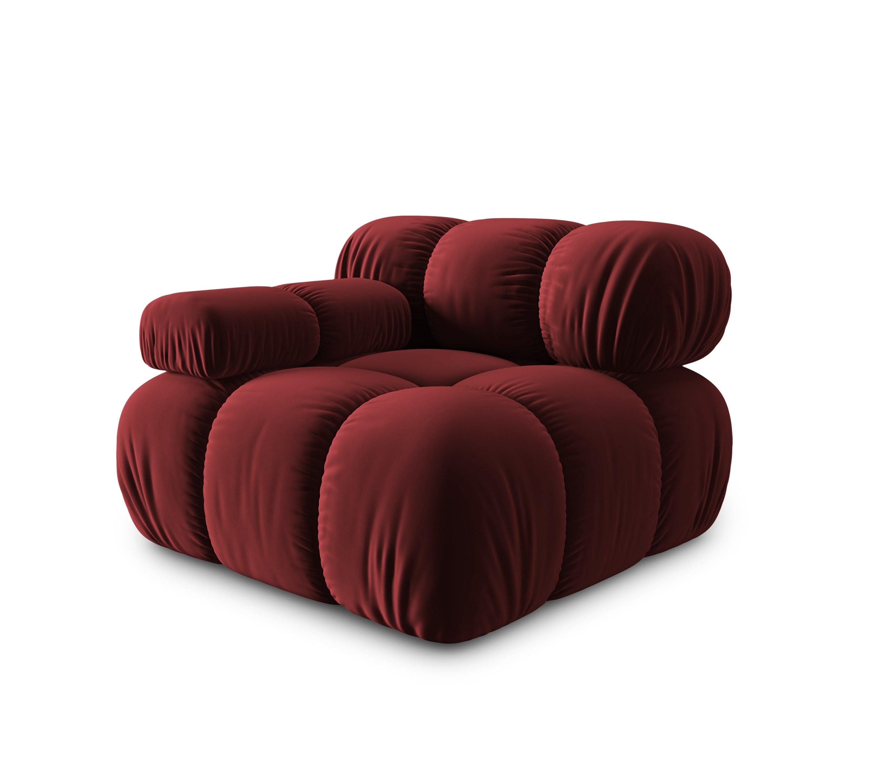 Sofa modułowa TROPEA - moduł lewostronny rubinowy Milo Casa Eye on Design