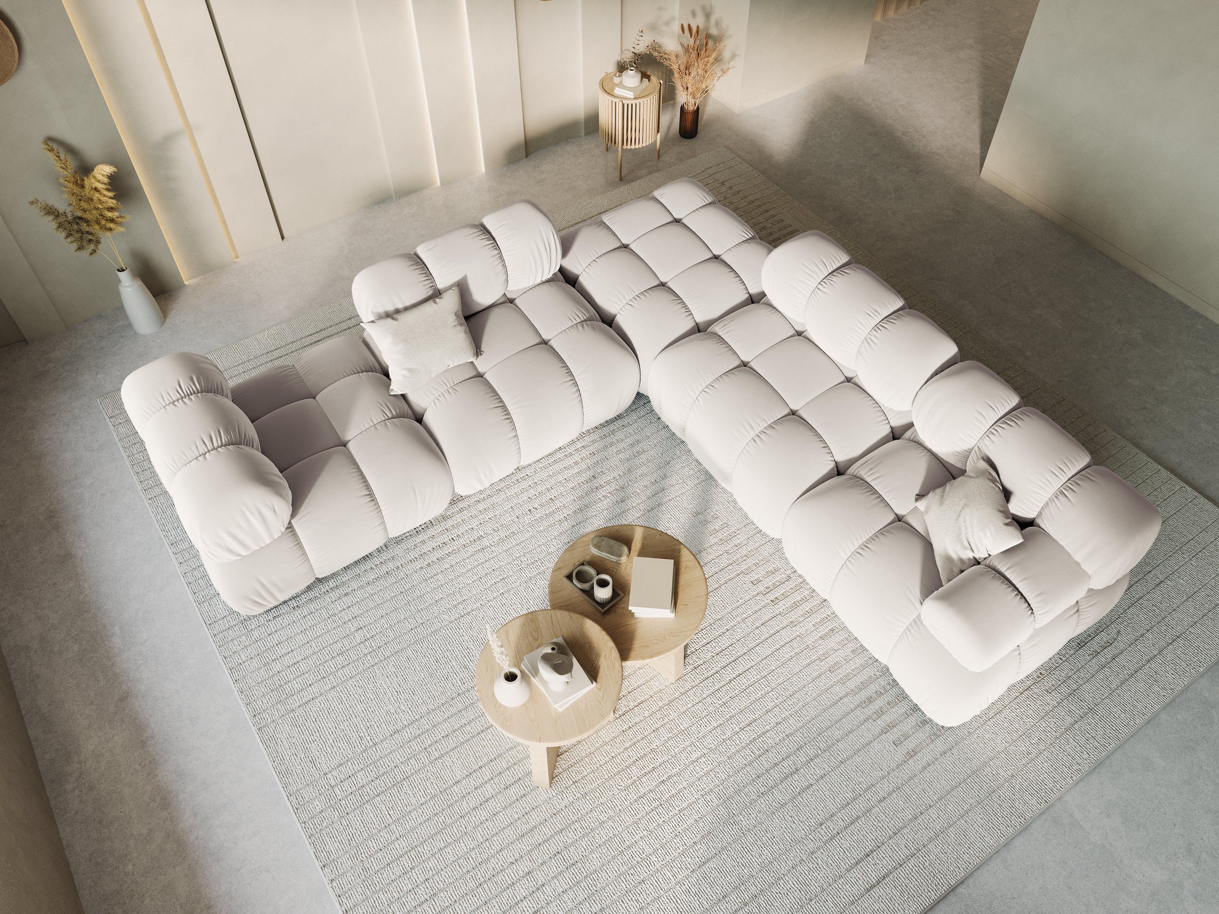 Sofa modułowa TROPEA - moduł prawostronny jasnobeżowy Milo Casa Eye on Design