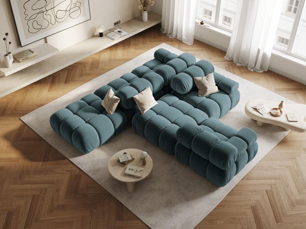 Sofa modułowa TROPEA - moduł prawostronny petrol Milo Casa Eye on Design