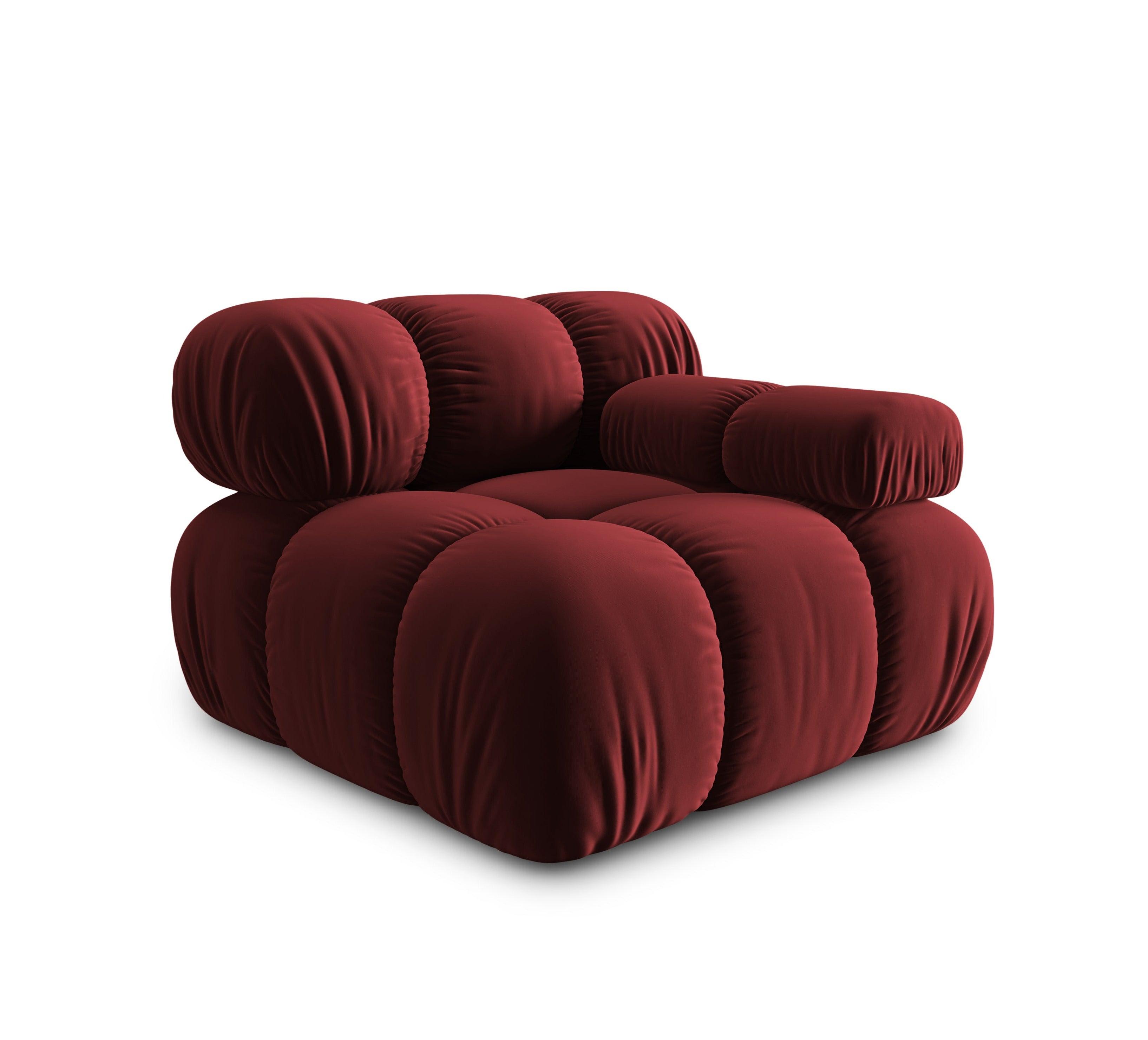 Sofa modułowa TROPEA - moduł prawostronny rubinowy Milo Casa Eye on Design