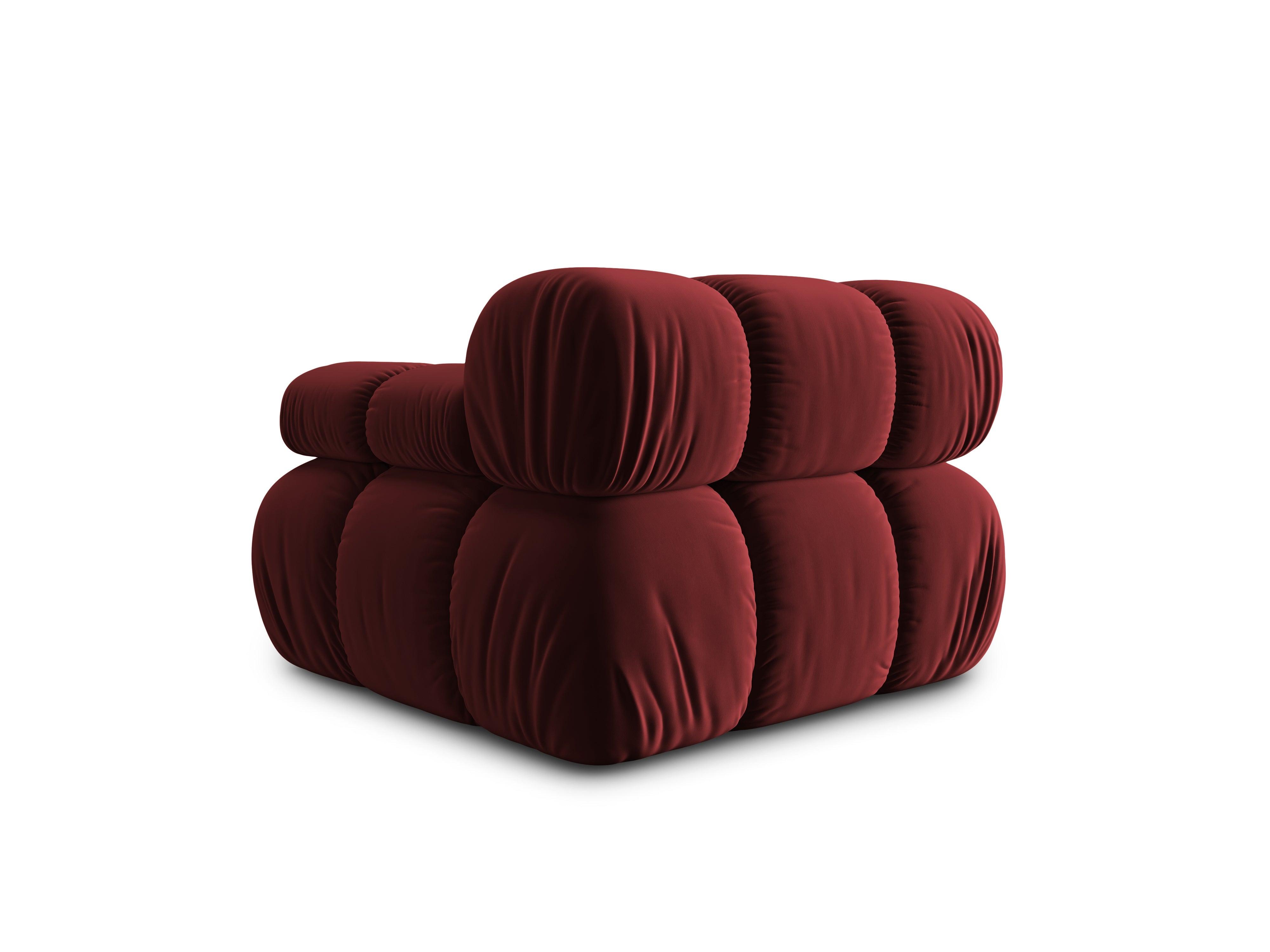 Sofa modułowa TROPEA - moduł prawostronny rubinowy Milo Casa Eye on Design