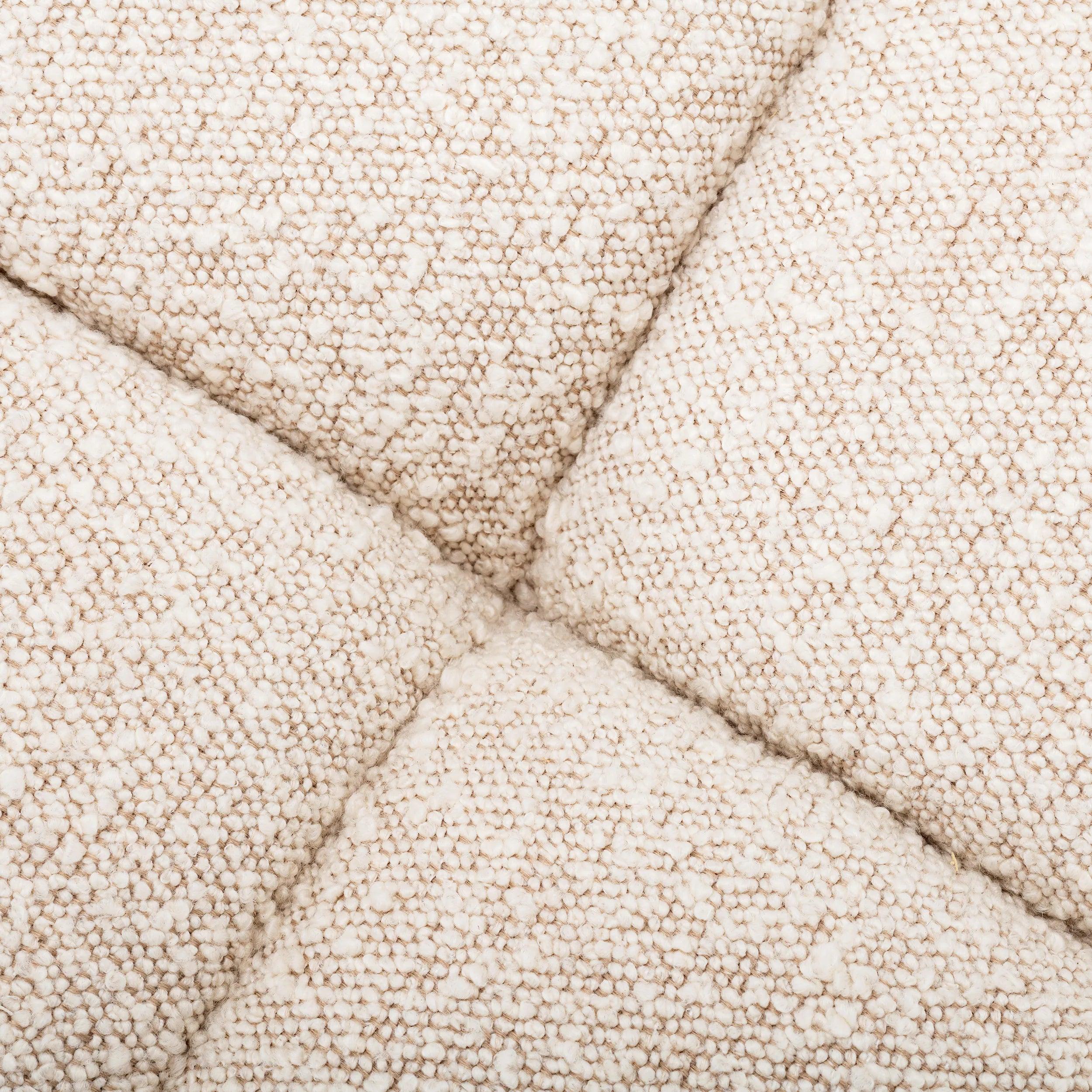 Sofa modułowa w tkaninie boucle DEAN - puf kremowy Eichholtz Eye on Design