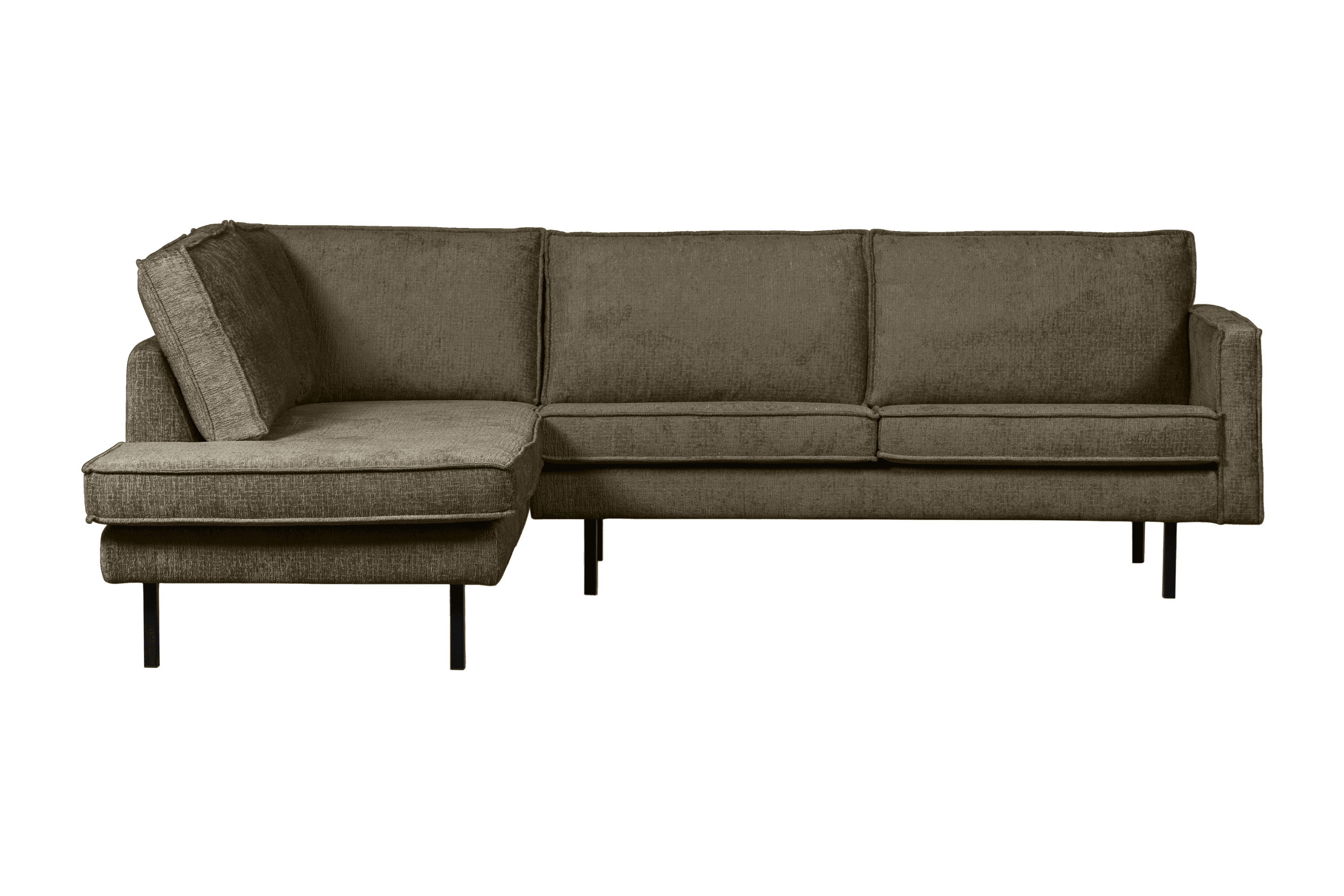 Sofa narożna welurowa lewostronna RODEO ciemnozielony Be Pure Eye on Design