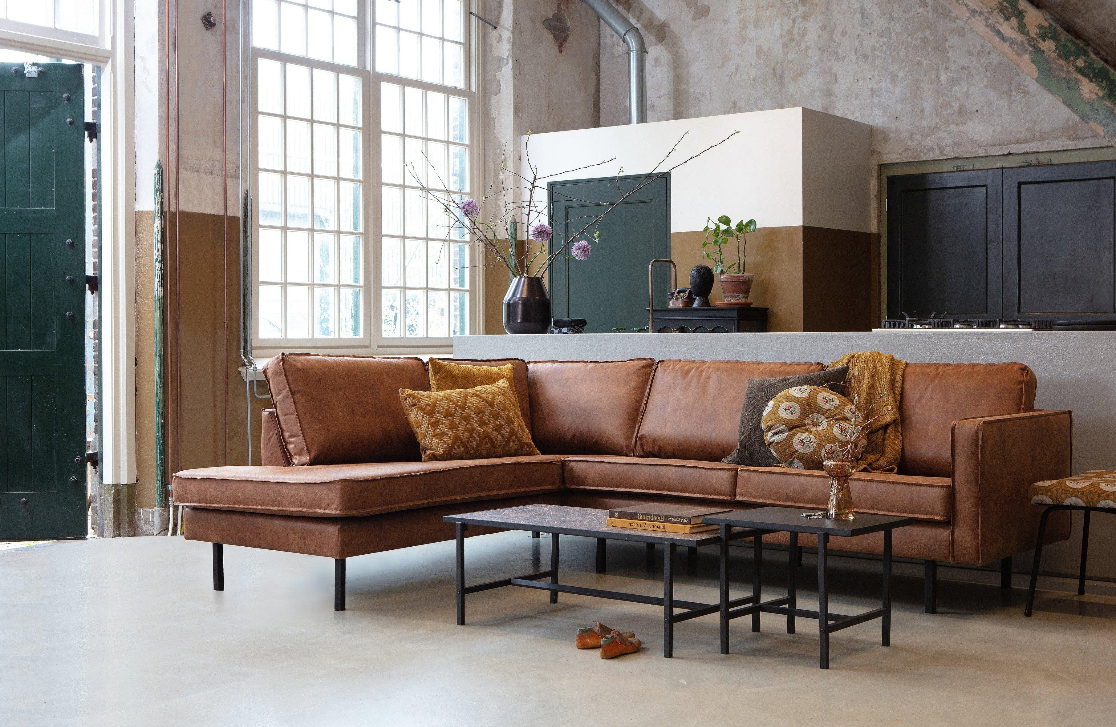 Sofa narożna welurowa lewostronna RODEO ciemnozielony Be Pure Eye on Design