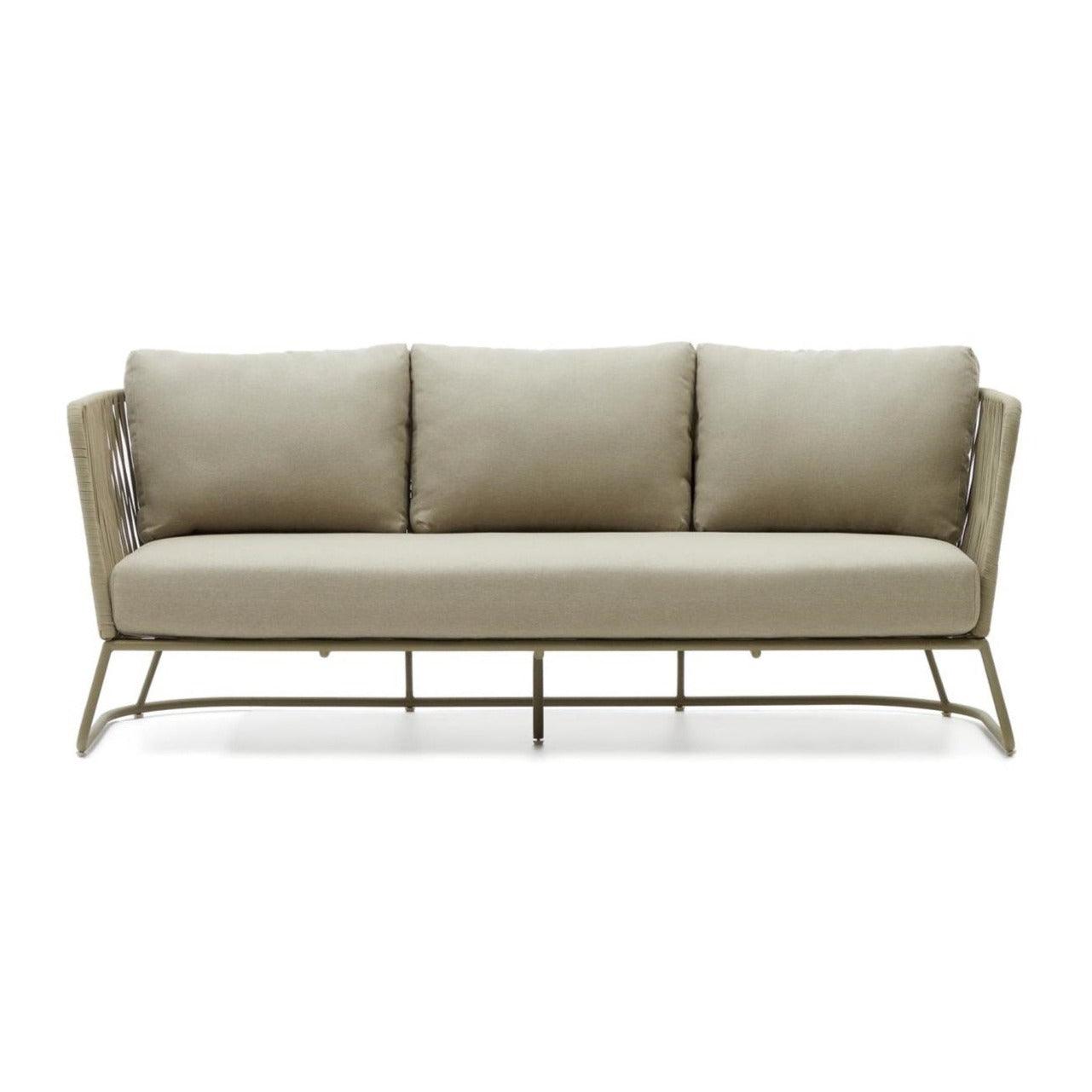 Sofa ogrodowa 3-sobowa SACONCA oliwkowy La Forma Eye on Design