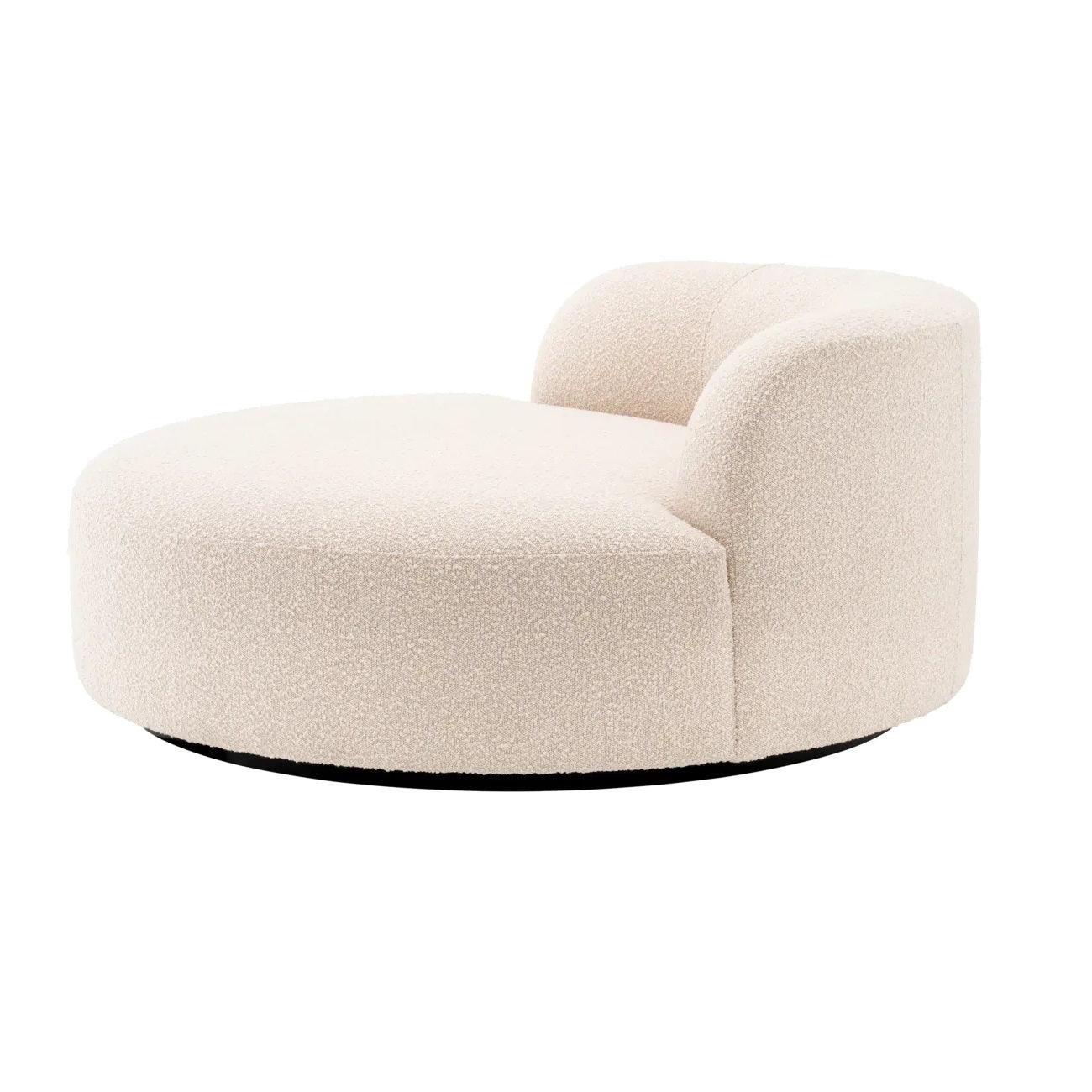 Sofa okrągła w tkaninie boucle BJÖRN kremowy Eichholtz Eye on Design