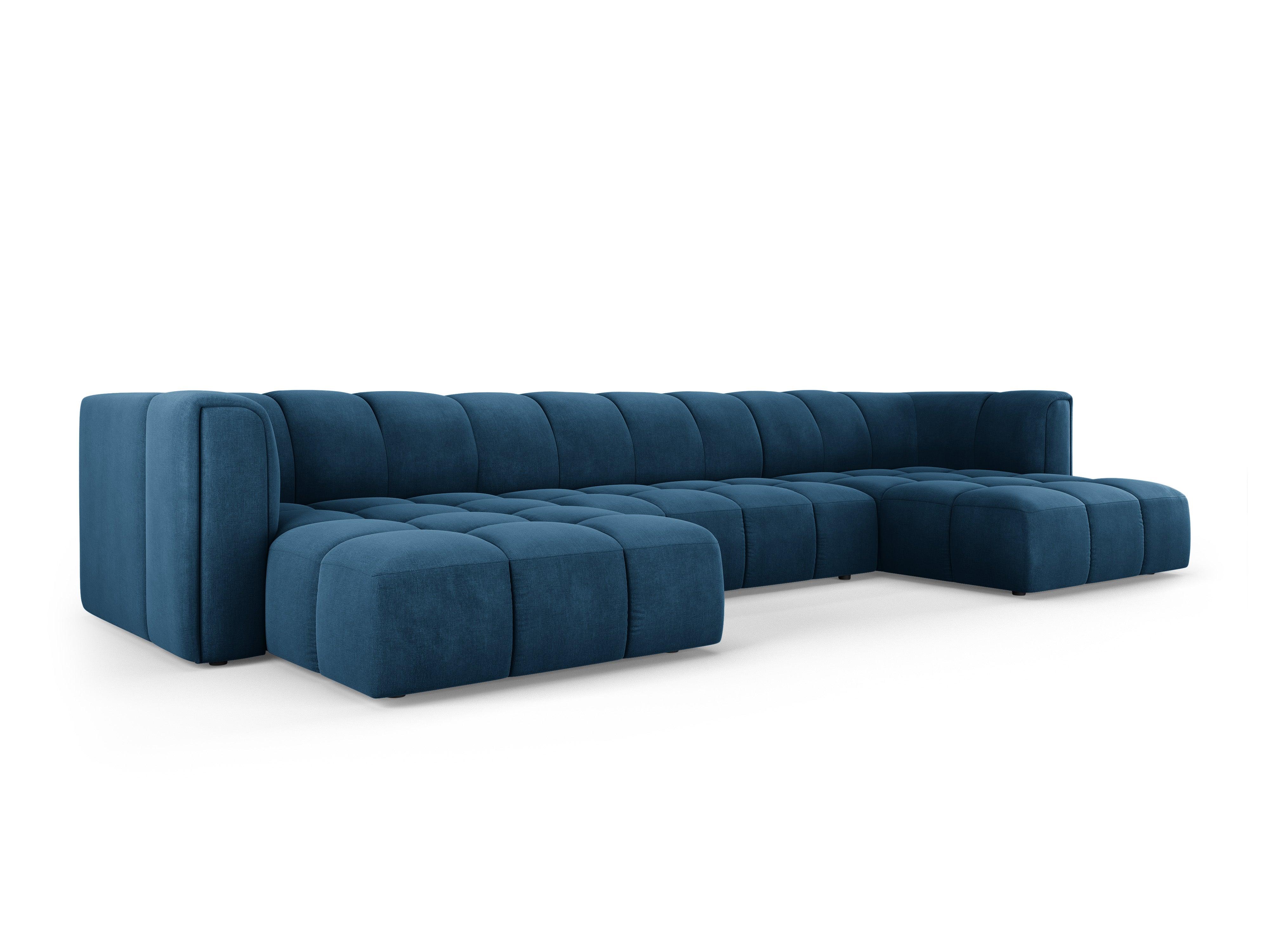Sofa panoramiczna FRANCESCA granat królewski szenil Milo Casa Eye on Design