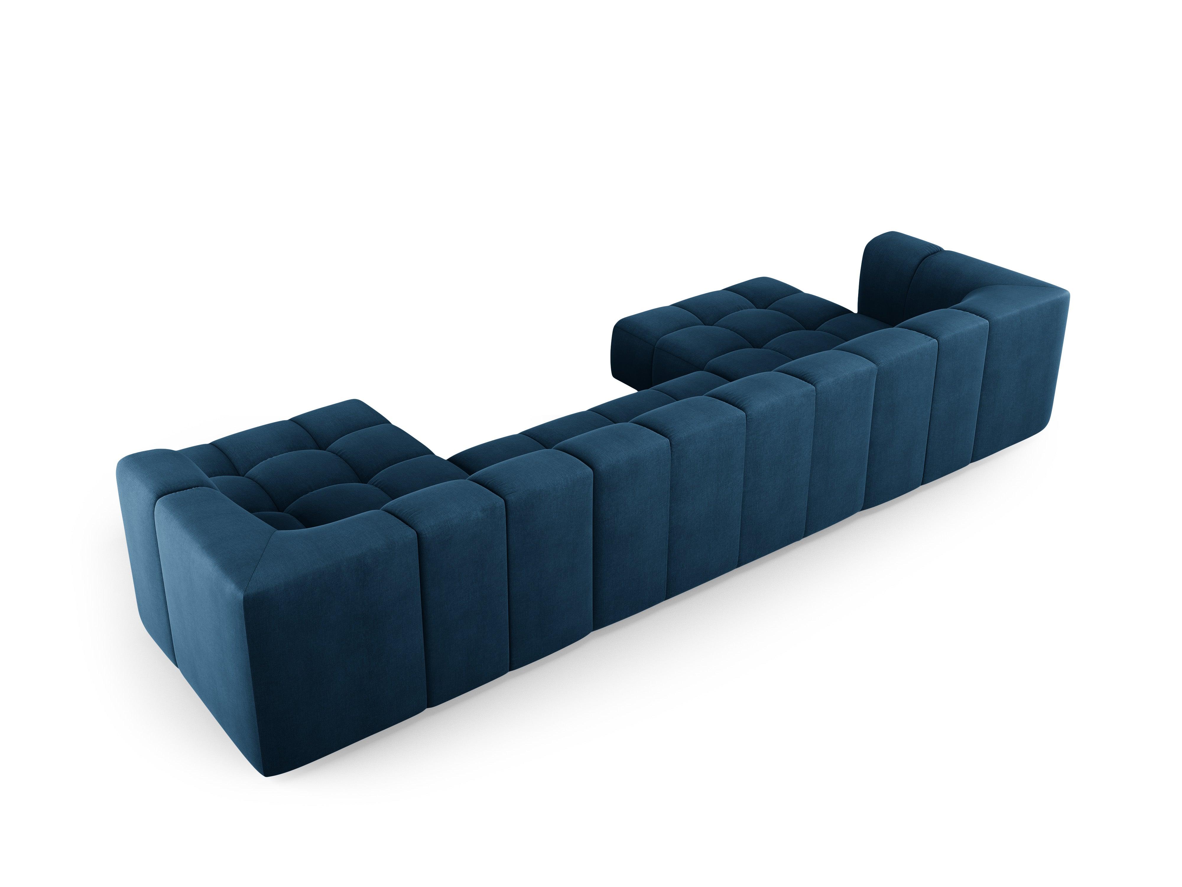 Sofa panoramiczna FRANCESCA granat królewski szenil Milo Casa Eye on Design