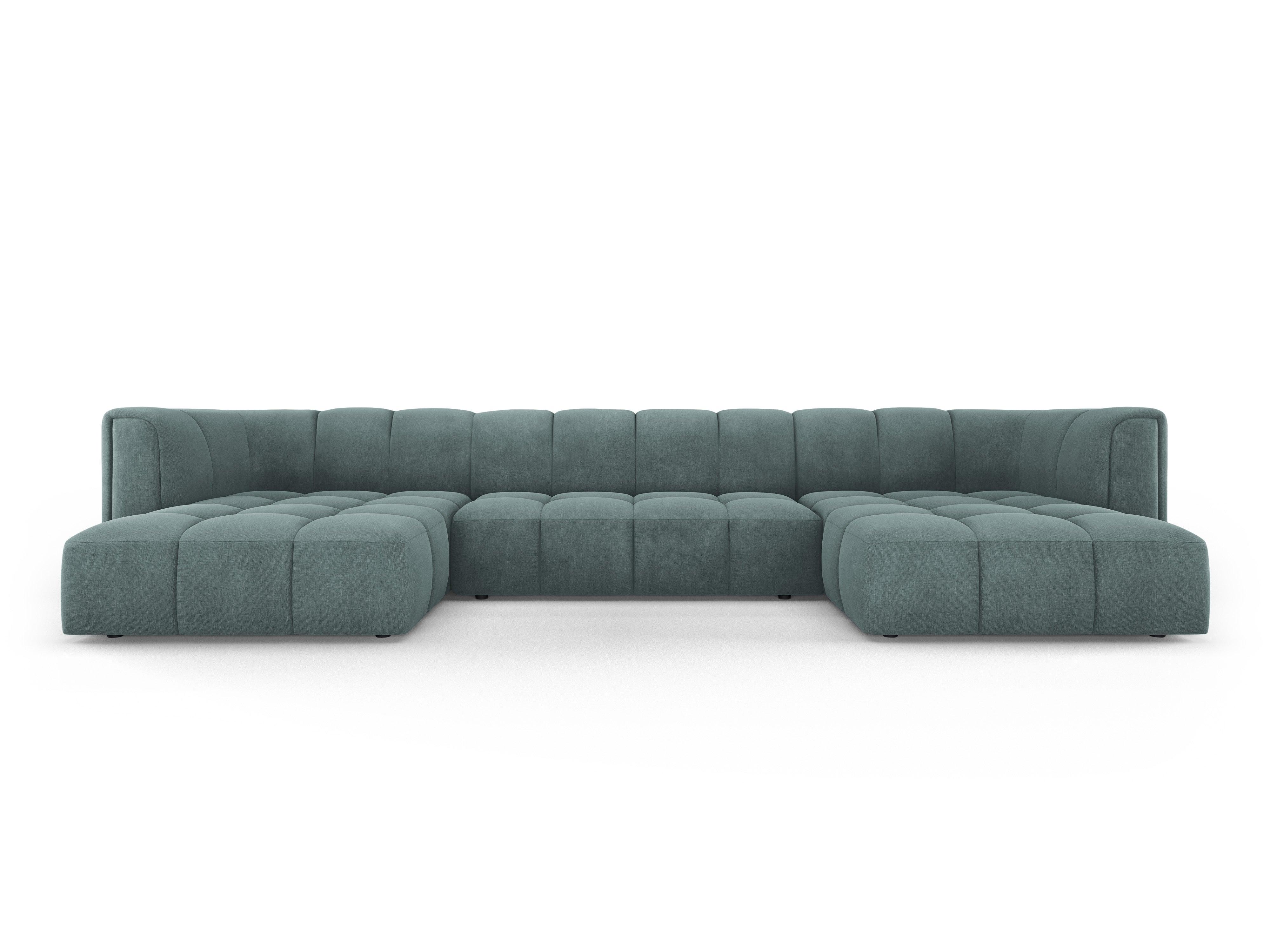 Sofa panoramiczna FRANCESCA morska zieleń szenil Milo Casa Eye on Design