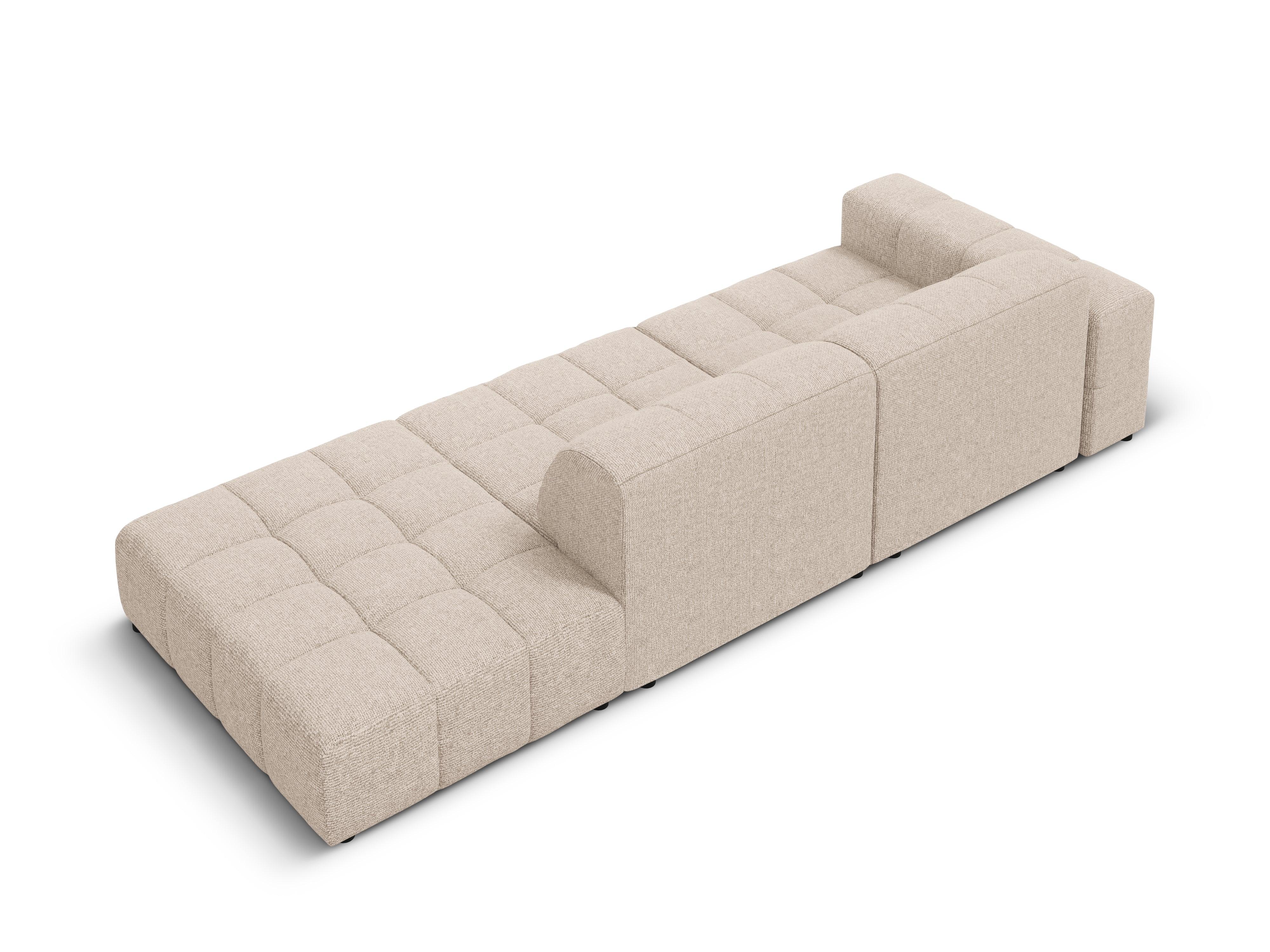 Sofa prawostronna 3-osobowa CHICAGO beżowy szenil Cosmopolitan Design Eye on Design