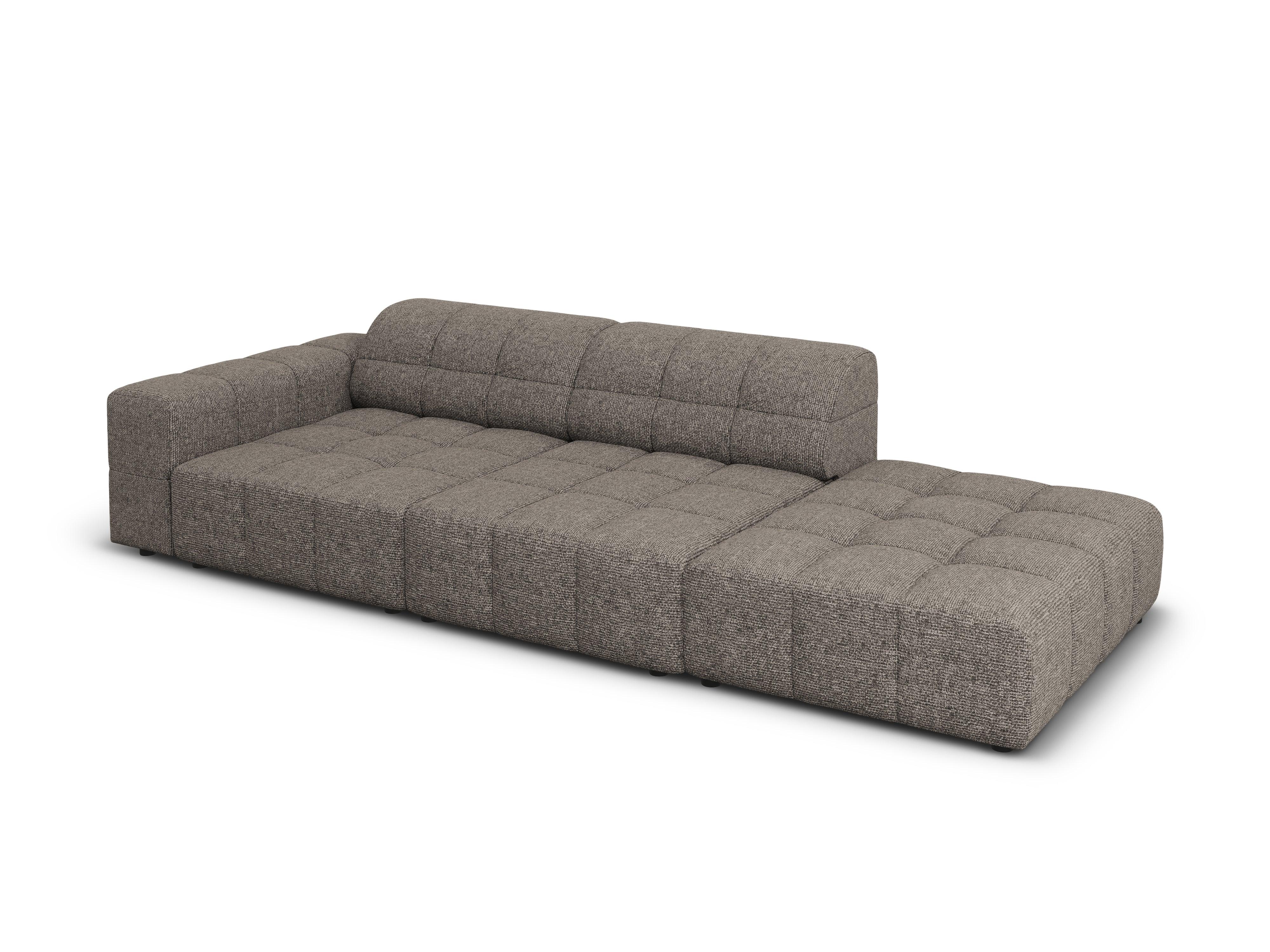 Sofa prawostronna 3-osobowa CHICAGO szary szenil Cosmopolitan Design Eye on Design