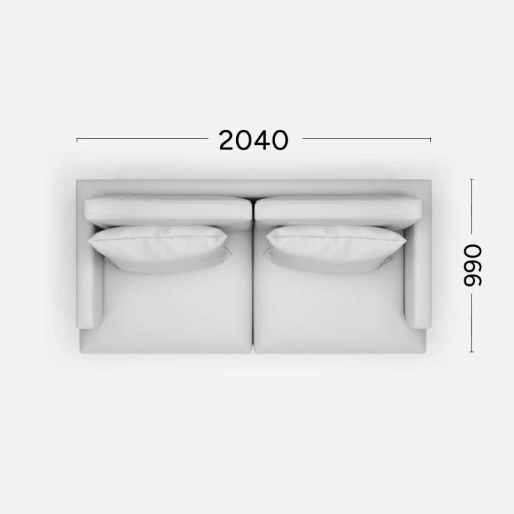 Sofa RIVIA Rosanero 204x99 cm Grupa 0 Eye on Design